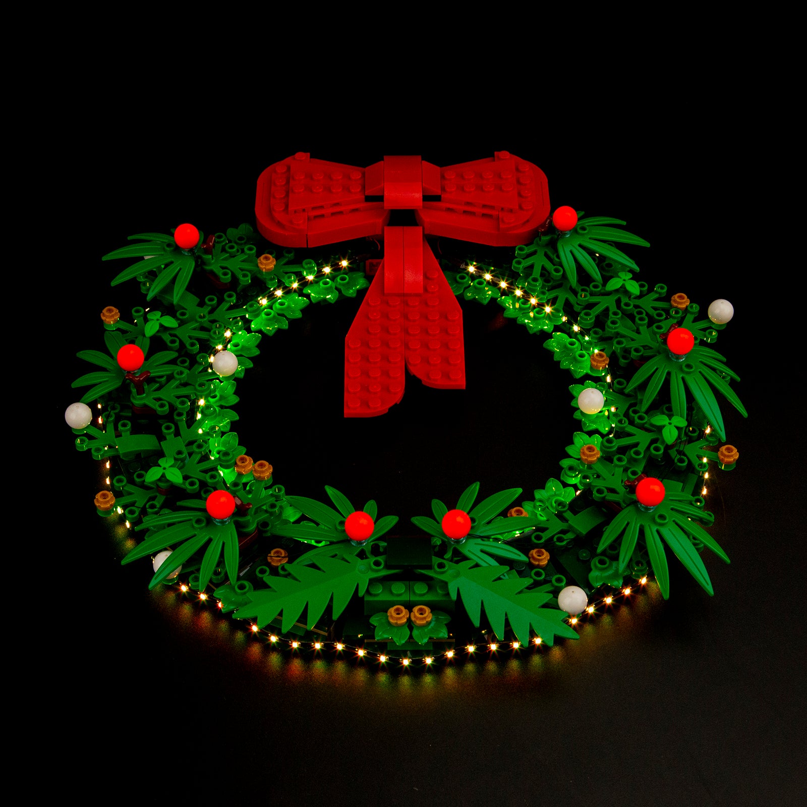 Kit d'éclairage BrickBling pour couronne de Noël LEGO 2-en-1 40426 version musicale
