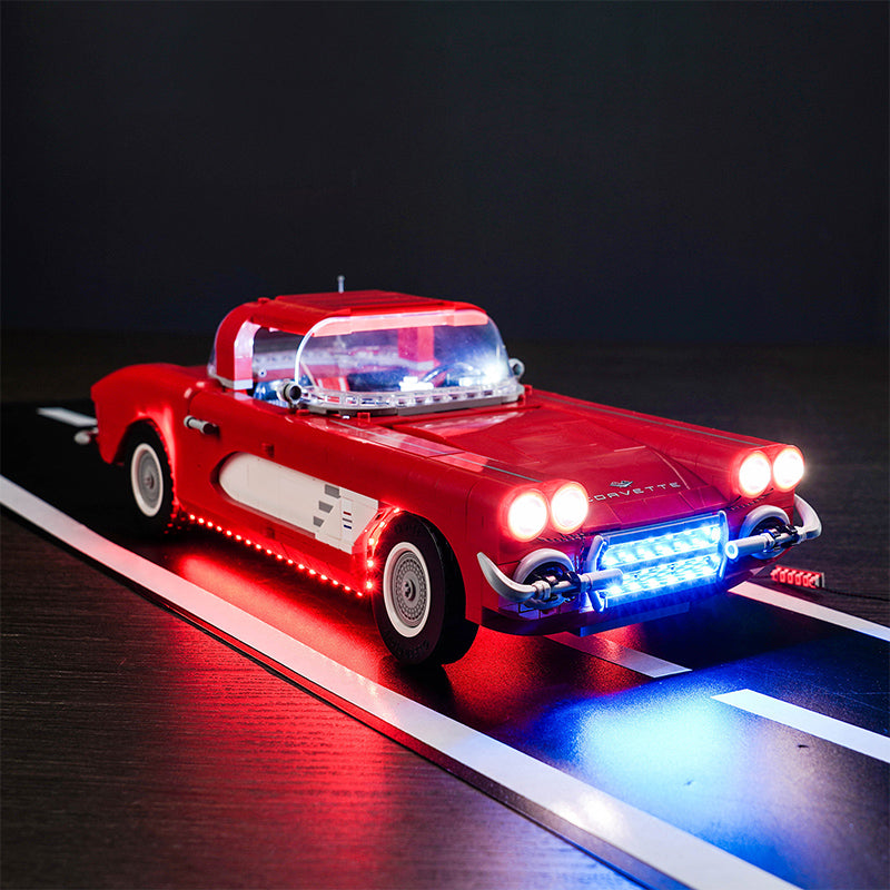 BrickBling Lichtset für LEGO Icons Chevrolet Corvette 10321, ferngesteuerte Version