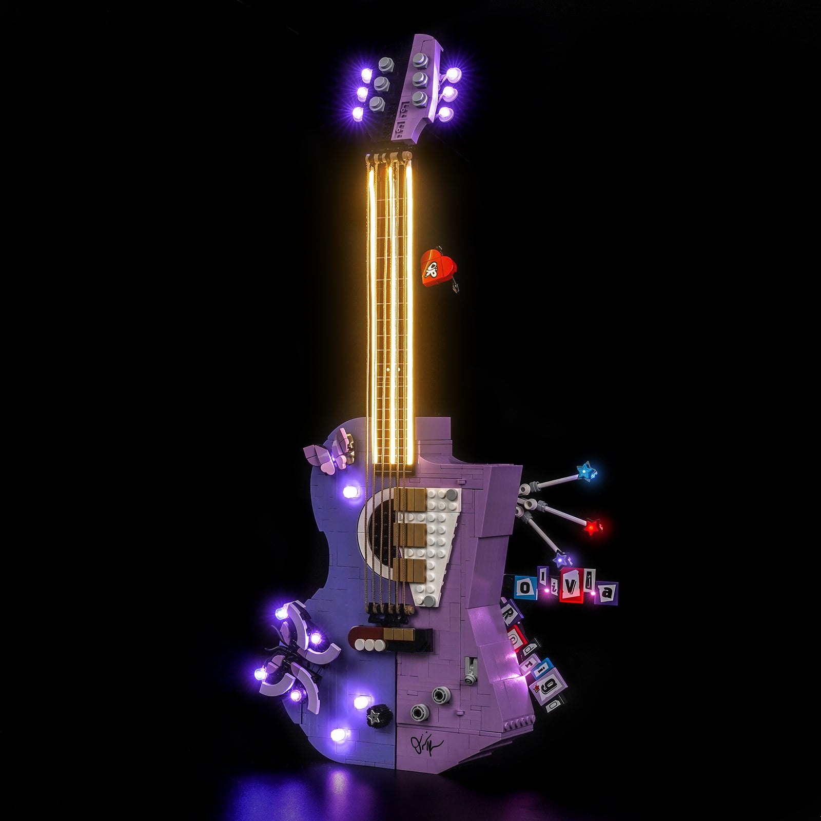 Kit d'éclairage BrickBling pour LEGO Guitare double d'Olivia Rodrigo 43031