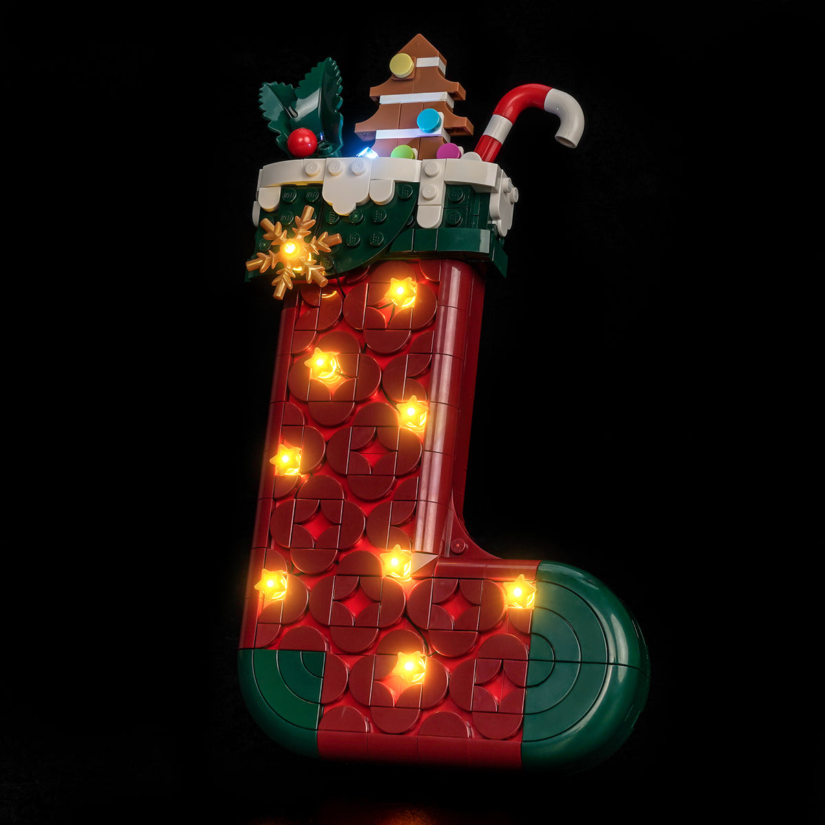 Kit d'éclairage BrickBling pour la chaussette de Noël LEGO 40958