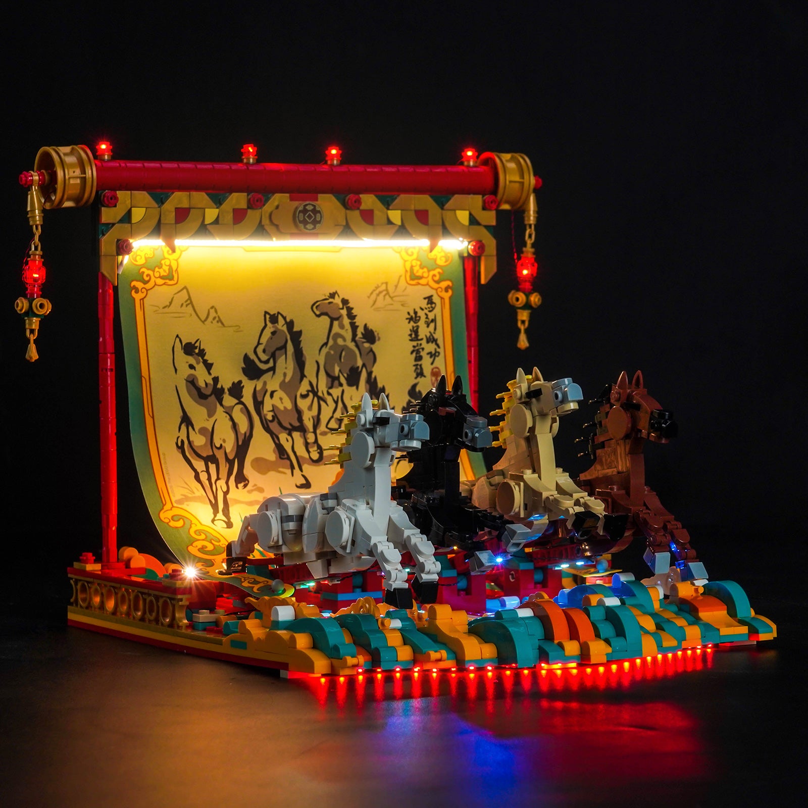 BrickBling Light Kit for LEGO Galloping Horses Canvas 80119