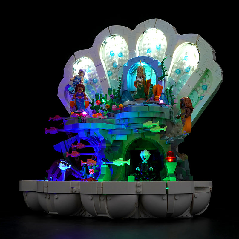 BrickBling Lichtset für die kleine Meerjungfrau Royal Clamshell 43225