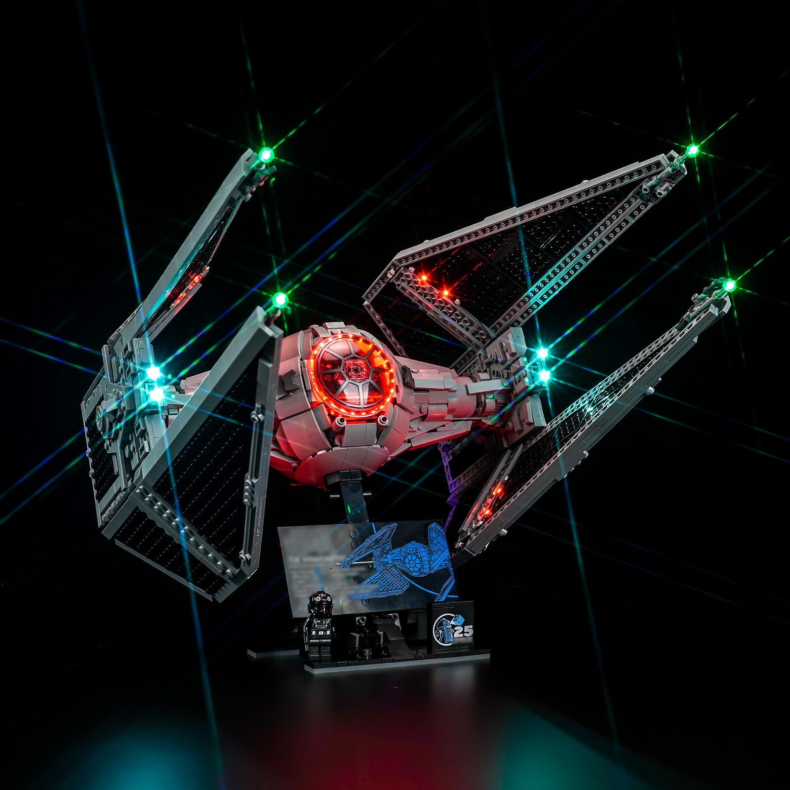 BrickBling Light Kit for LEGO Star Wars TIE Interceptor™ 75382 Classic Version