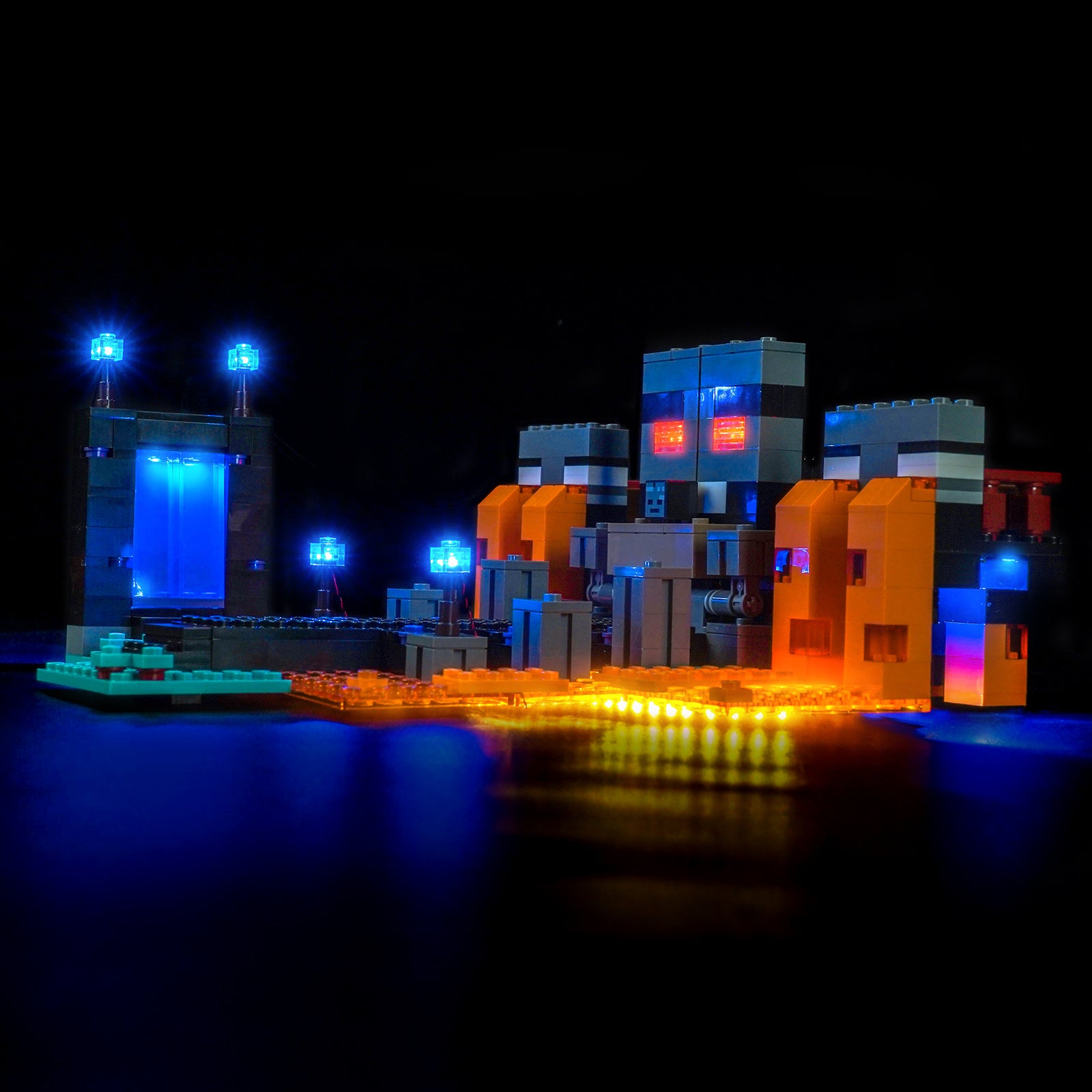 Kit d'éclairage BrickBling pour LEGO Minecraft Wither Battle 21590