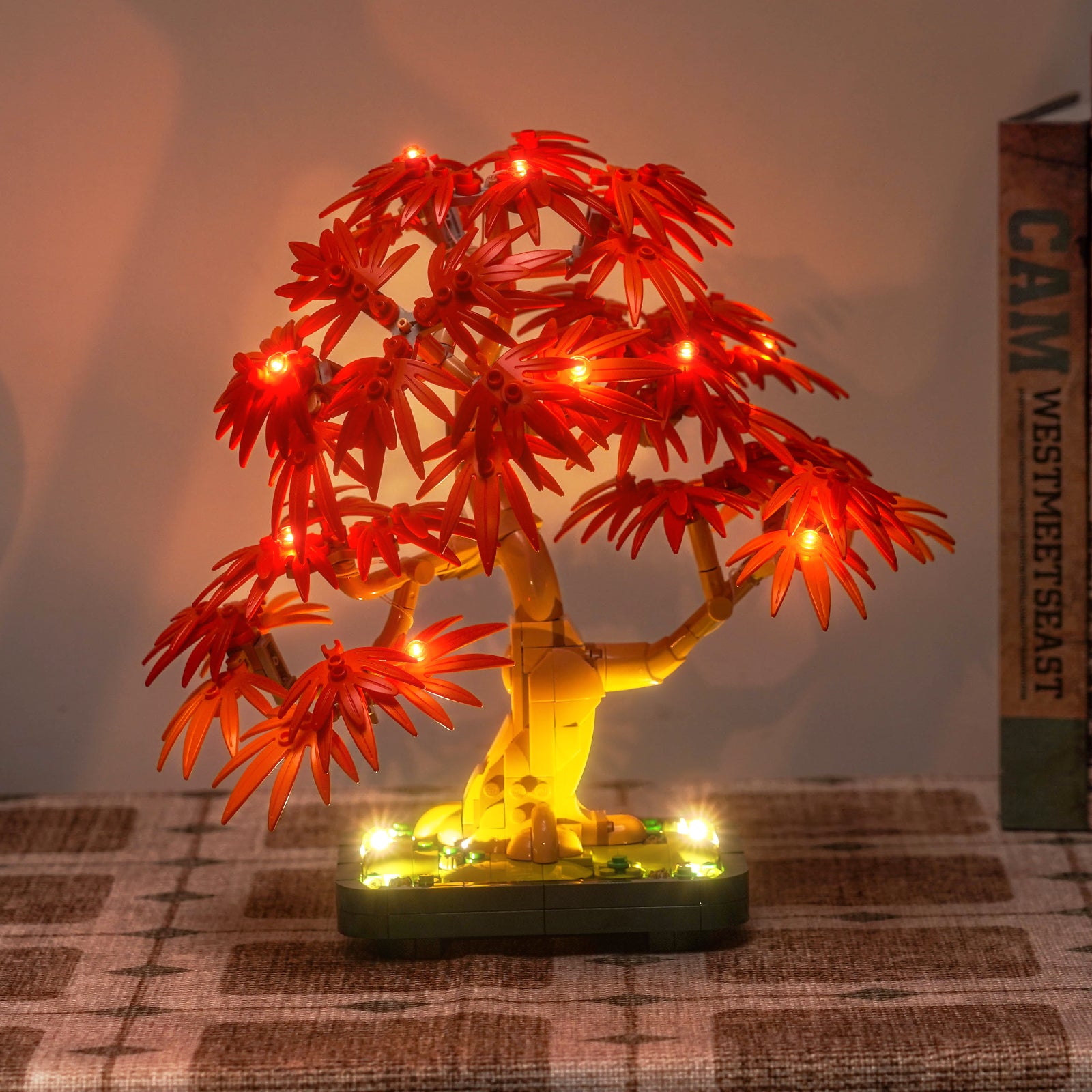 BrickBling Licht-Set für LEGO The Botanical Collection Japanischer Rot-Ahorn-Bonsai-Baum 10348, verbesserte Version