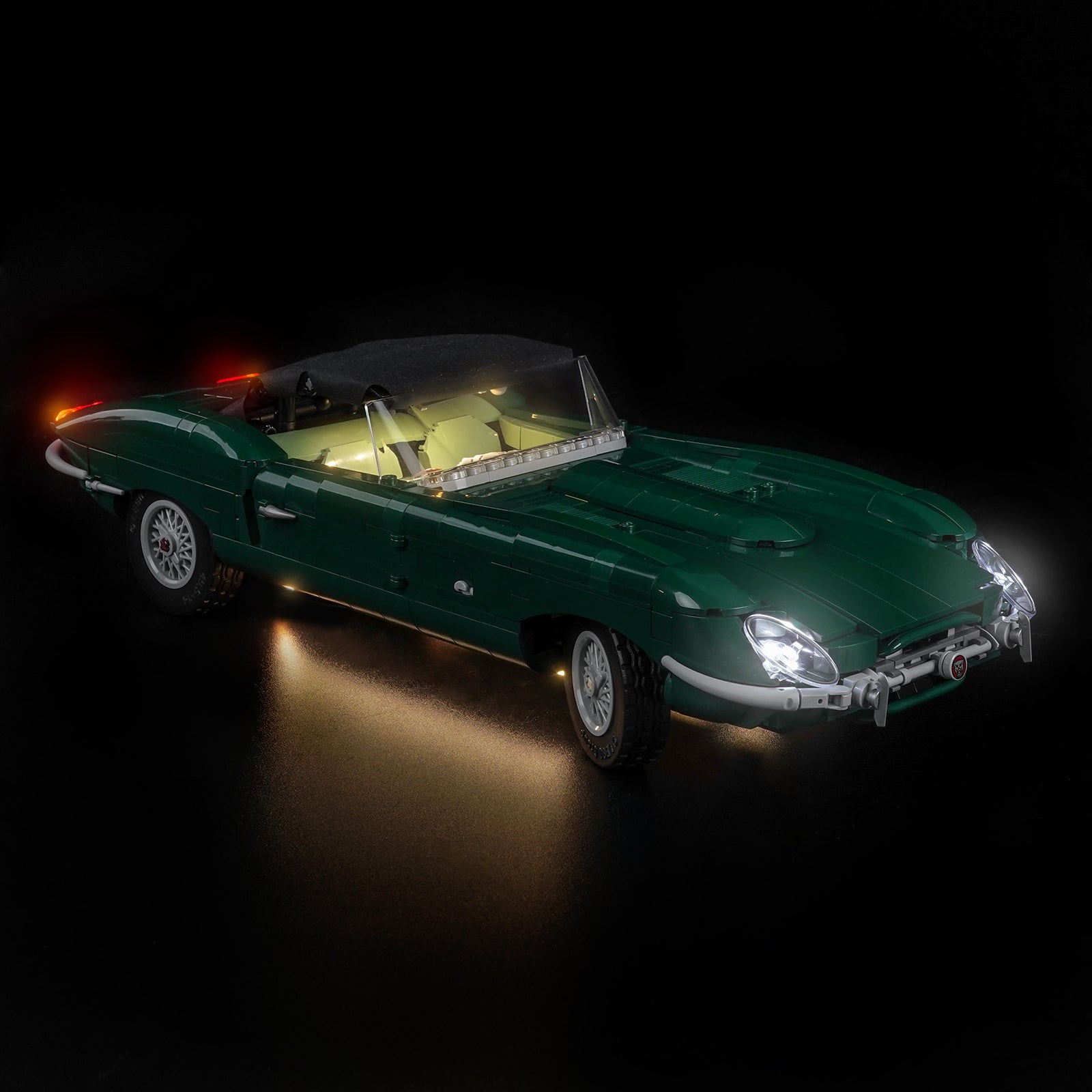 Kit d'éclairage BrickBling pour LEGO Icons Jaguar Type E 11381