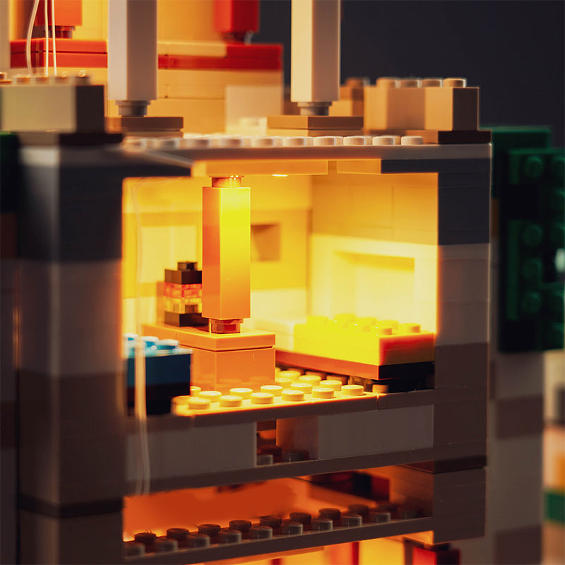 Kit d'éclairage BrickBling pour LEGO La forteresse du Golem de fer 21250