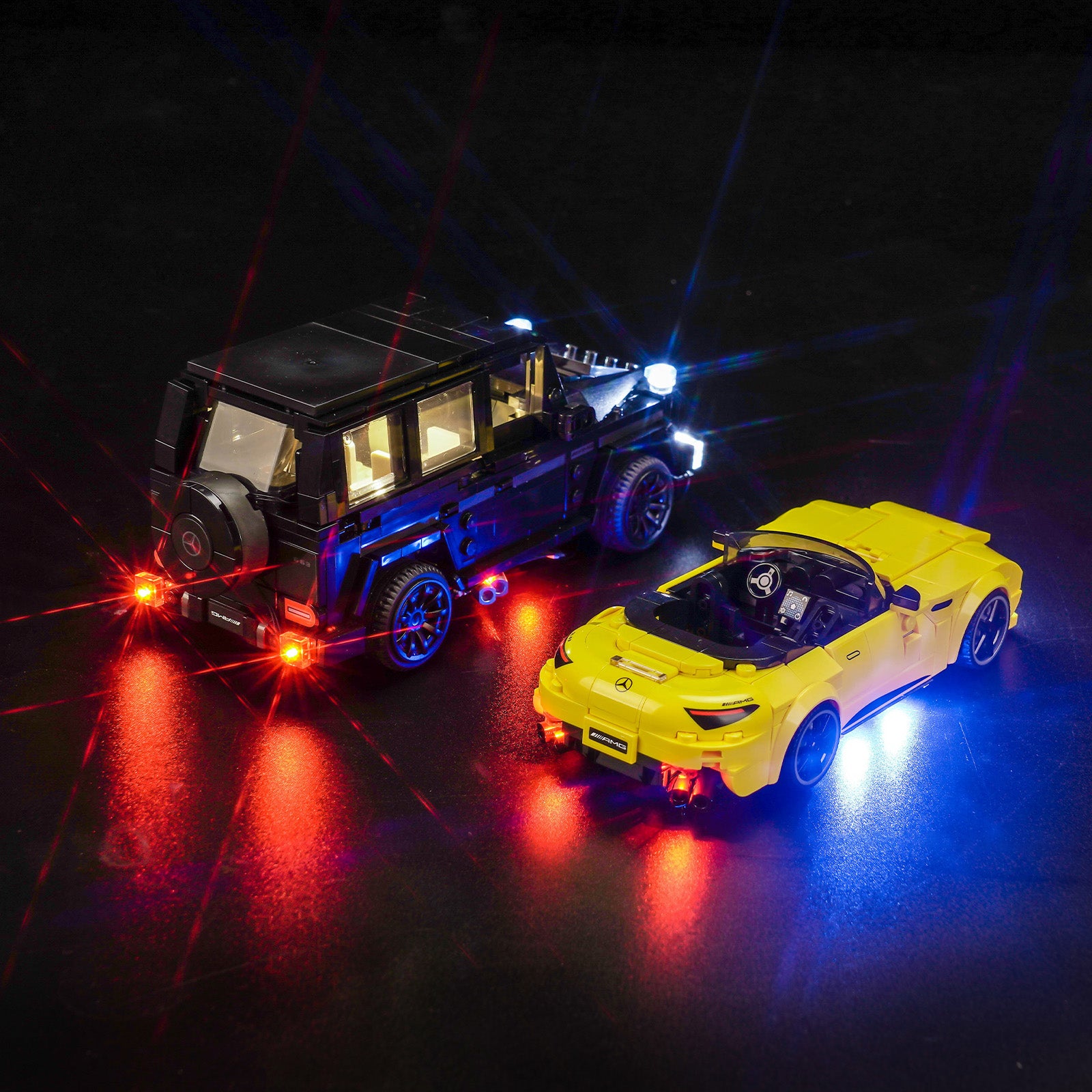BrickBling Light Kit for LEGO Speed Champions Mercedes-AMG G 63 & Mercedes-AMG SL 63 76924