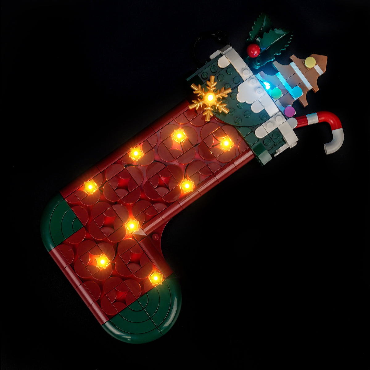 BrickBling Beleuchtungsset für LEGO Weihnachtsstrumpf 40958