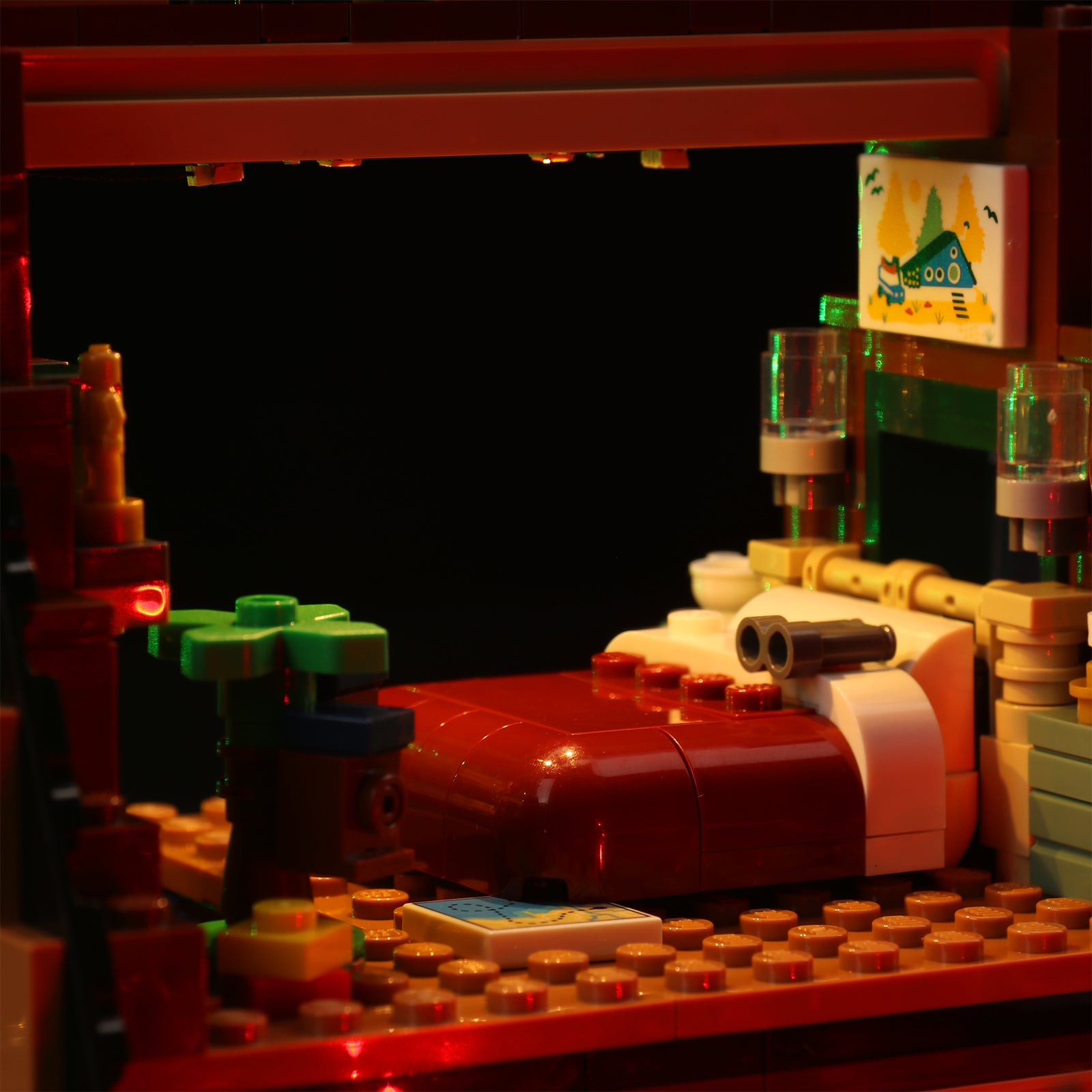 Kit d'éclairage BrickBling pour cabine LEGO A-Frame 21338