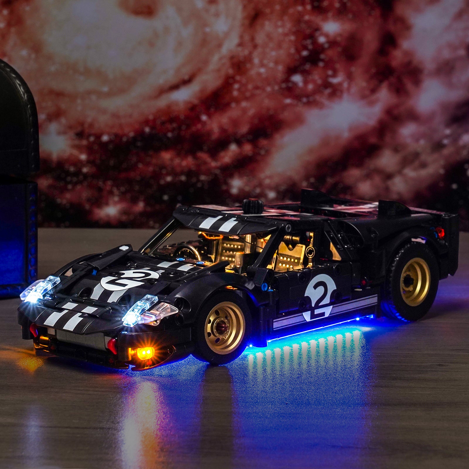 BrickBling Lichtset für LEGO Technic 1966 Ford GT40 MKII Rennwagen 42223