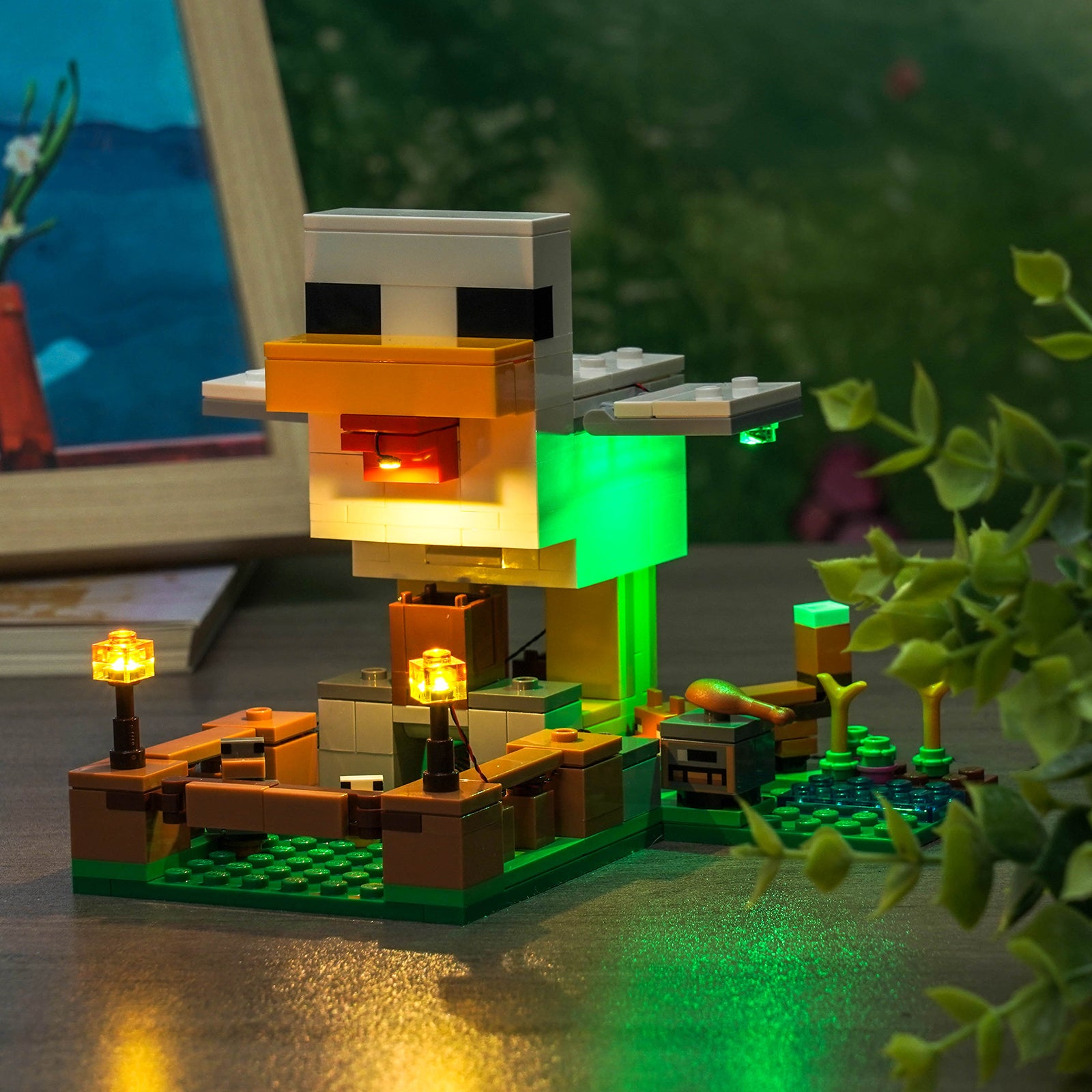 Kit d'éclairage BrickBling pour ferme de poulets LEGO Minecraft 21585