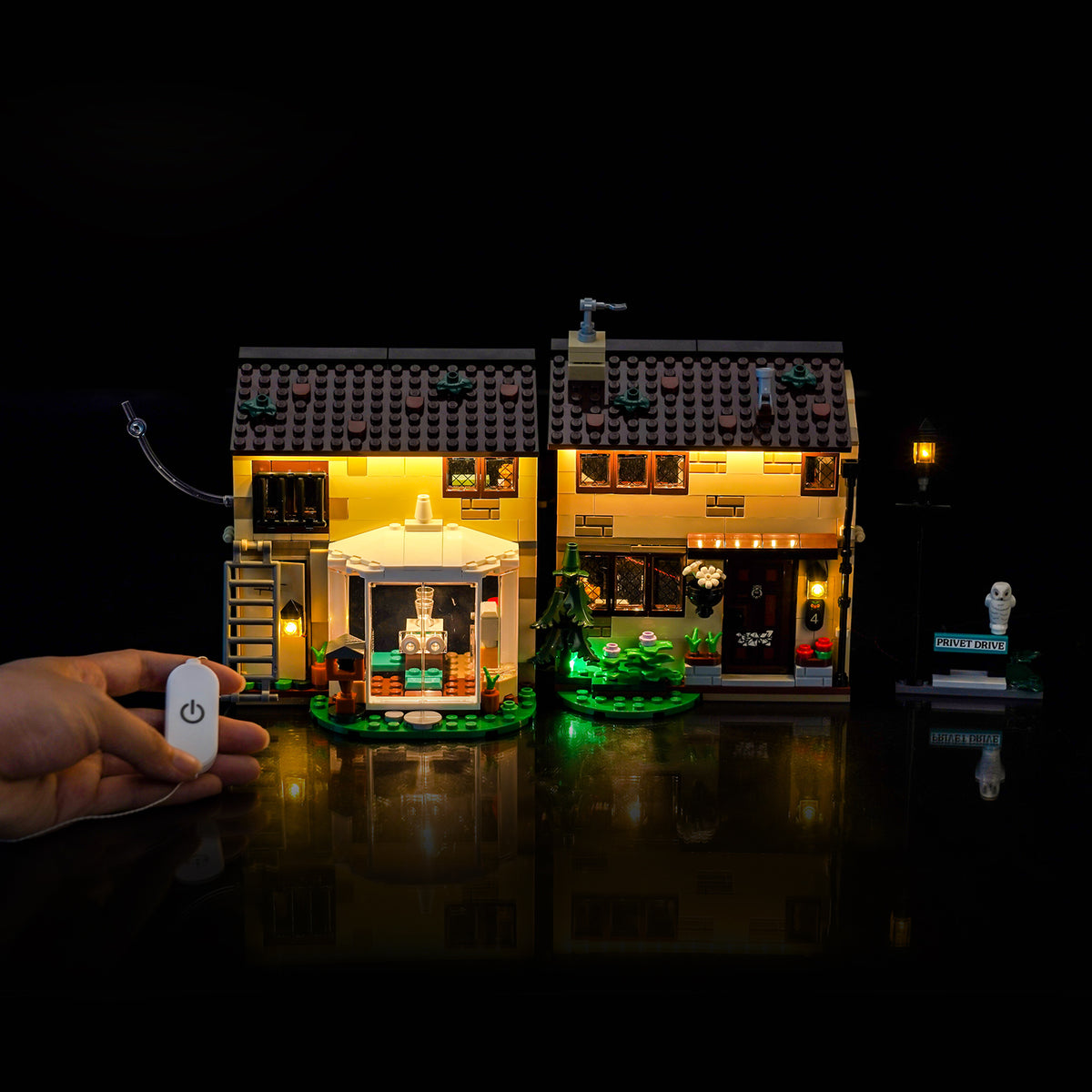 BrickBling Lichtset für LEGO Harry Potter Ligusterweg: Tante Marges Besuch 76451