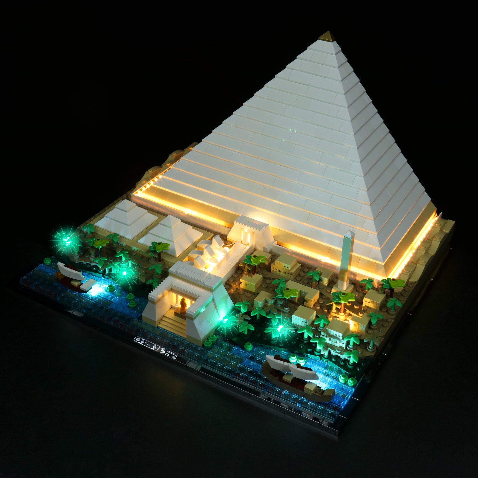 BrickBling Lichtset für LEGO Die Große Pyramide von Gizeh 21058