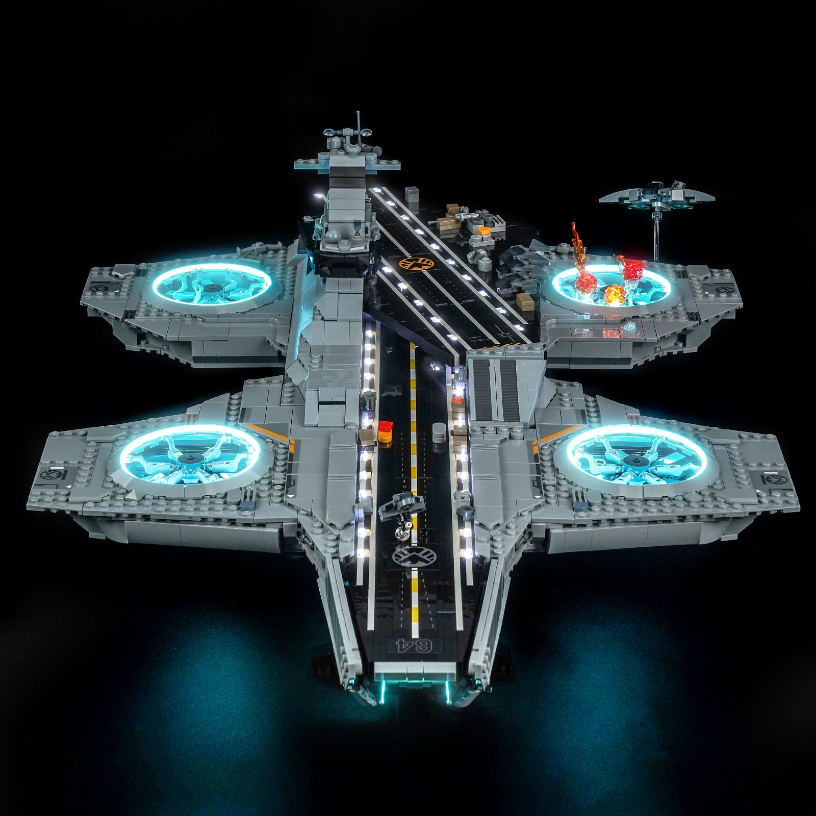 BrickBling Light Kit for LEGO Marvel S.H.I.E.L.D. Helicarrier 76354