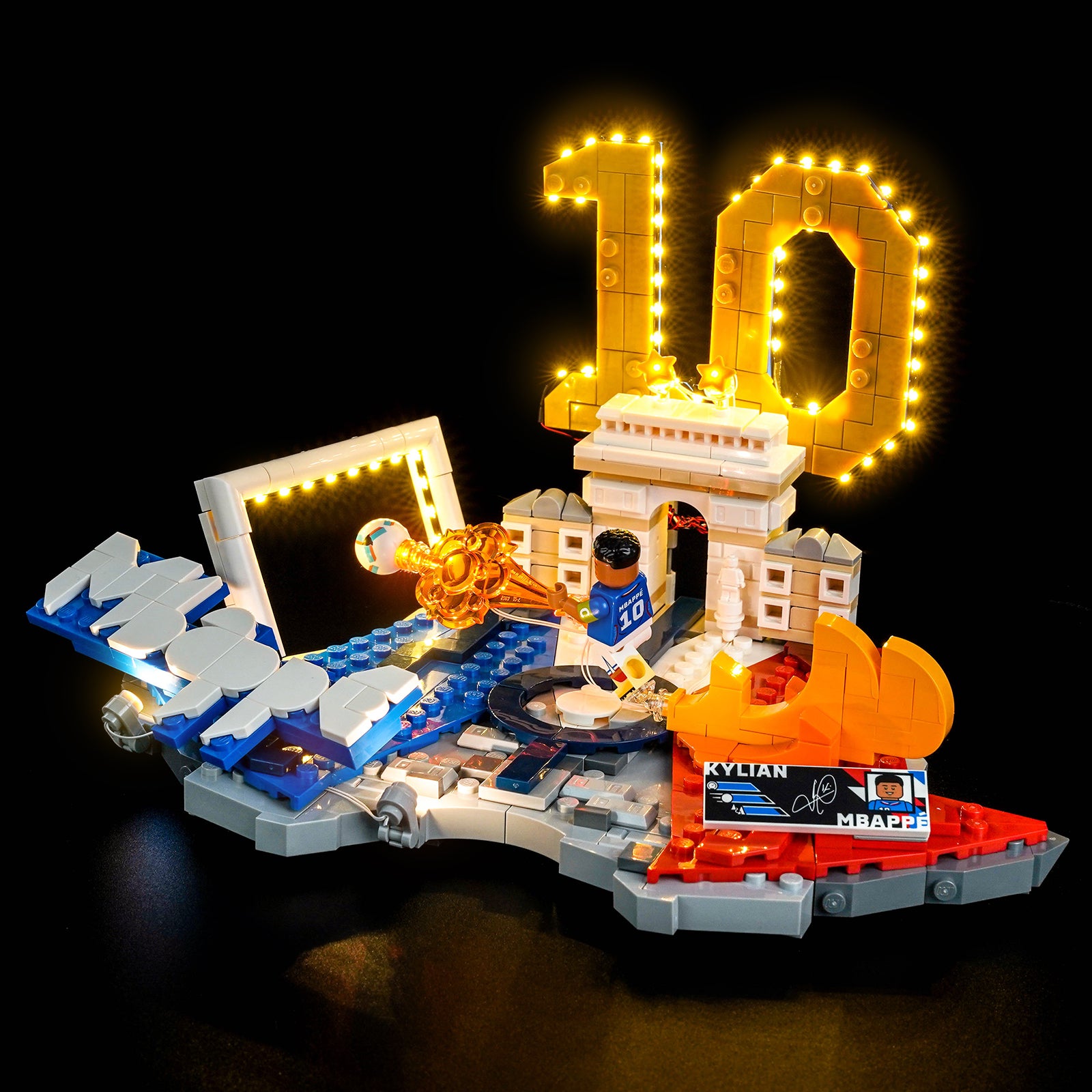 BrickBling Light Kit for LEGO Editions Kylian Mbappé – Soccer Highlights 43013
