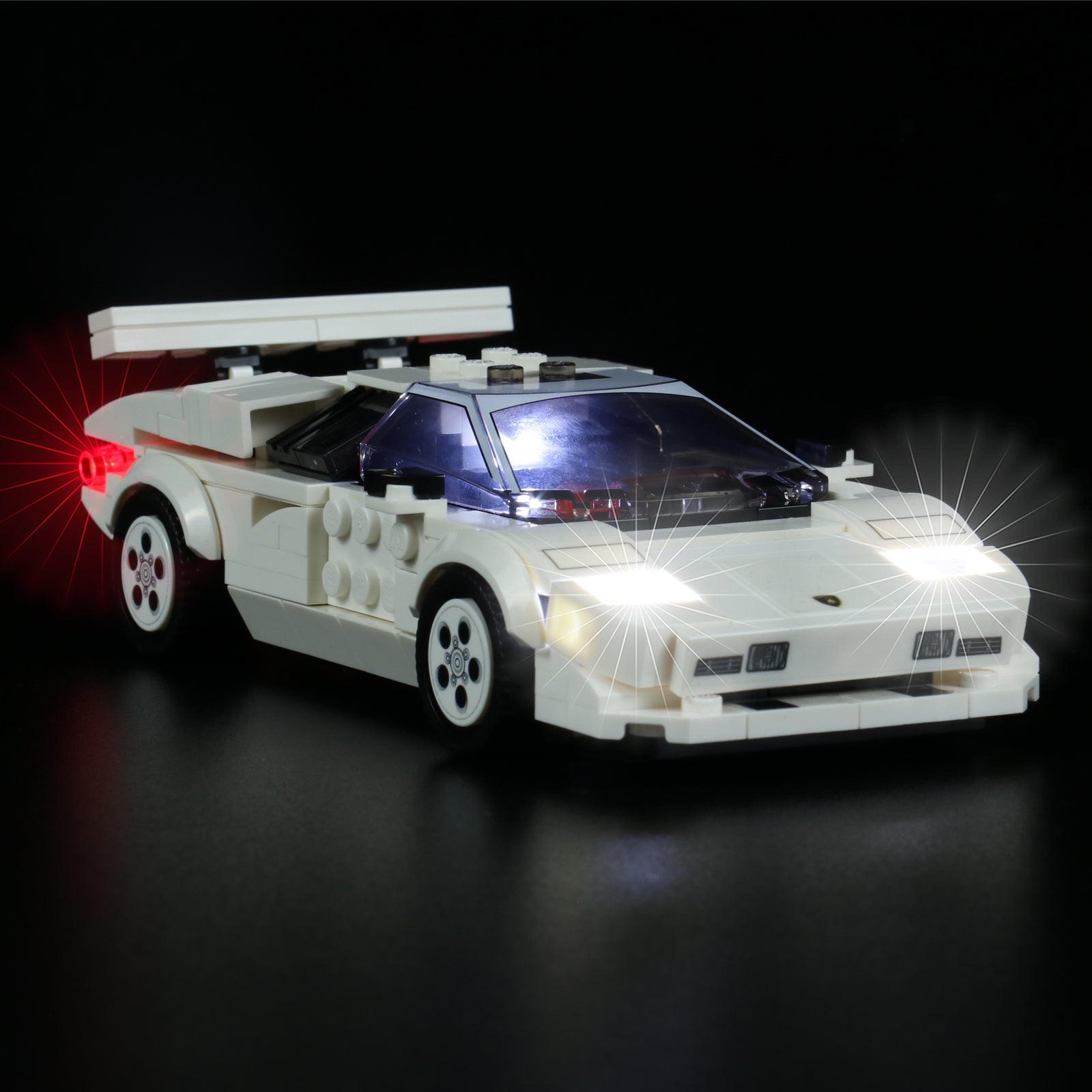 Kit d'éclairage BrickBling pour LEGO Speed Champions Lamborghini Countach 76908