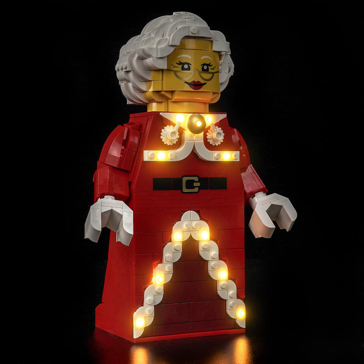 BrickBling Light Kit for LEGO Minifigures Up-Scaled Mrs. Claus Minifigure 40875