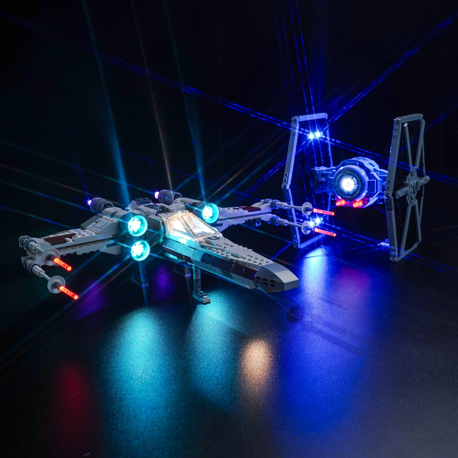 BrickBling Light Kit for LEGO Star Wars TIE Fighter & X-Wing Mash-up 75393