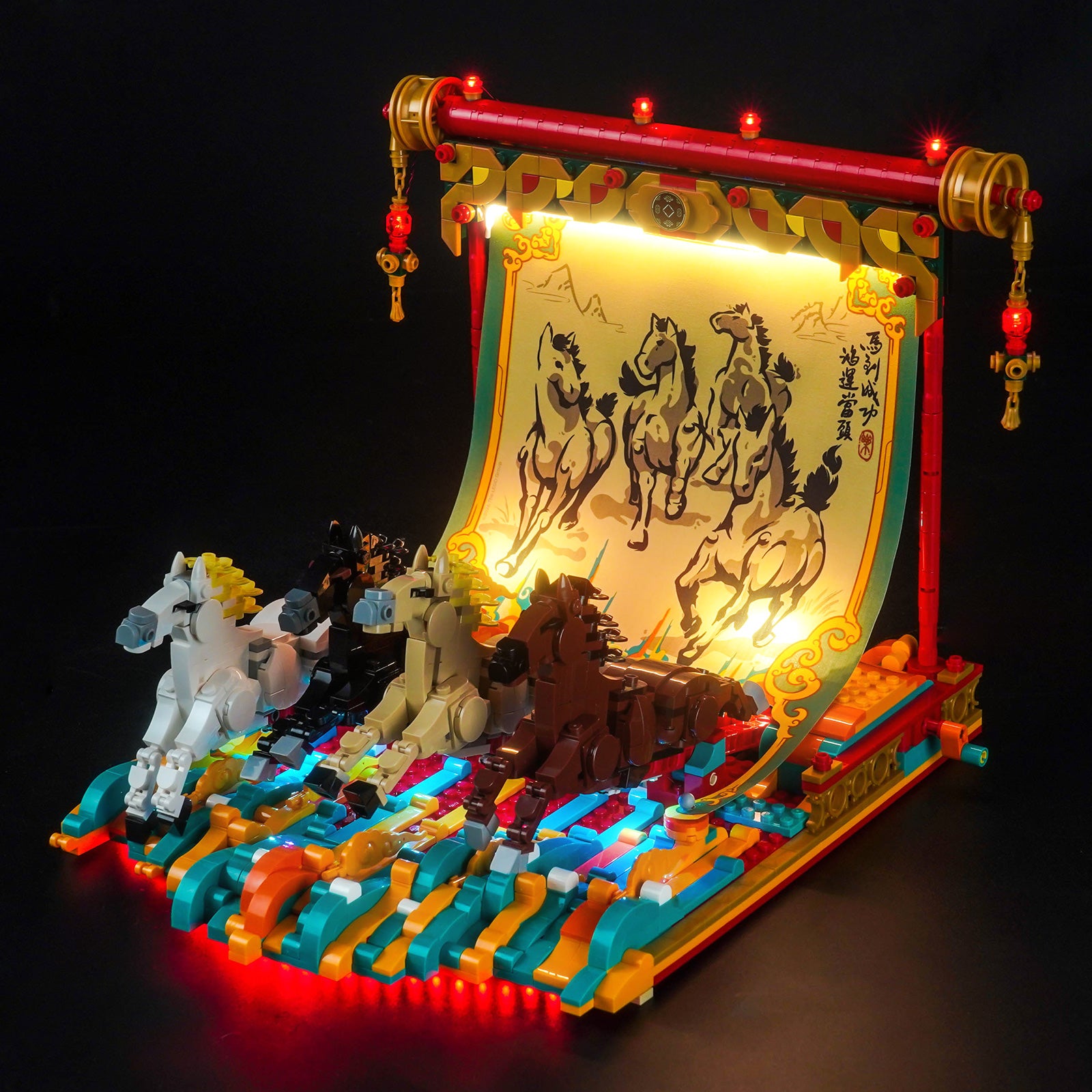 BrickBling Light Kit for LEGO Galloping Horses Canvas 80119