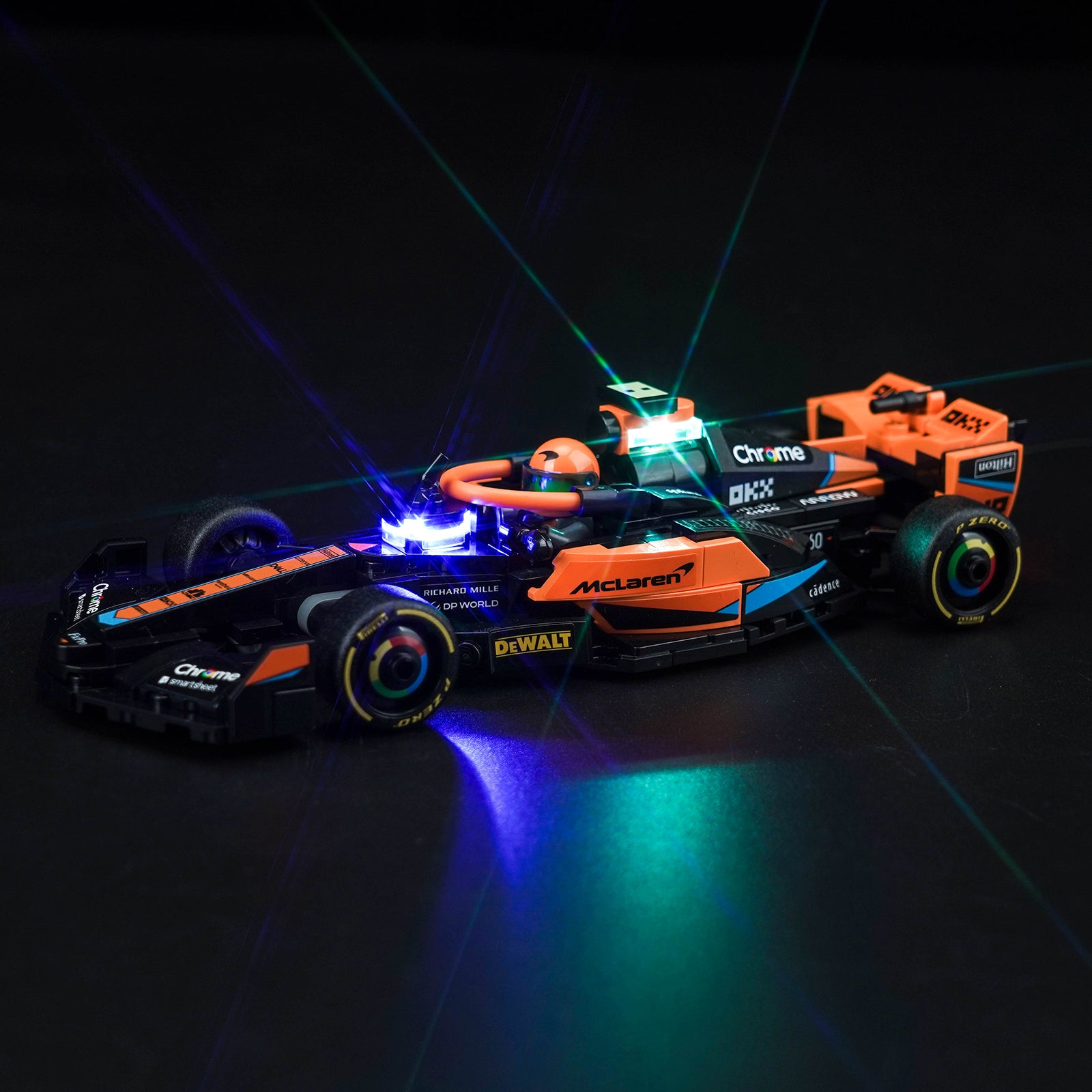 BrickBling Light Kit for LEGO Speed Champions 2023 McLaren Formula 1 Race Car 76919