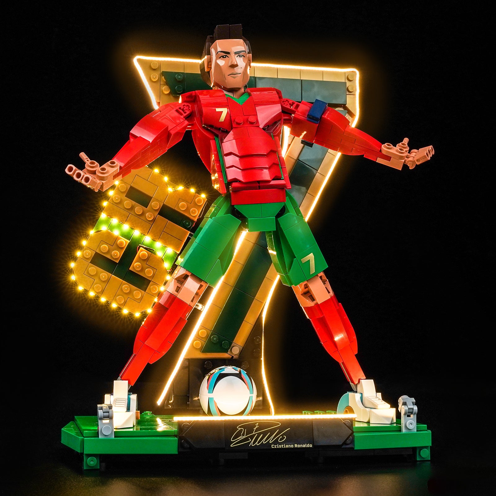 BrickBling Light Kit for LEGO Editions Cristiano Ronaldo – Soccer Legend 43016
