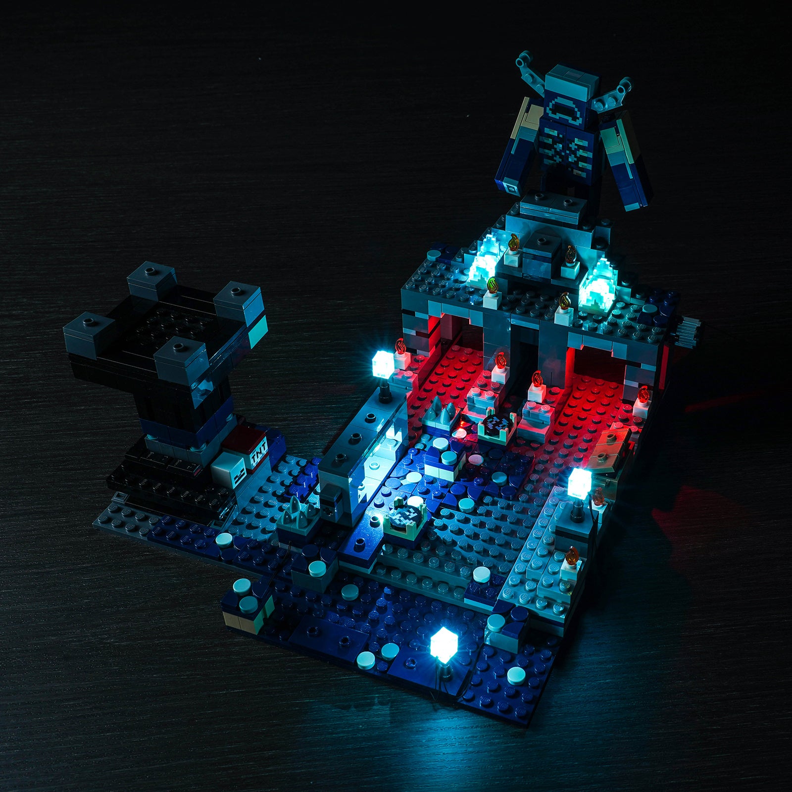 BrickBling Lichtset für LEGO Minecraft The Deep Dark Battle Playset 21246