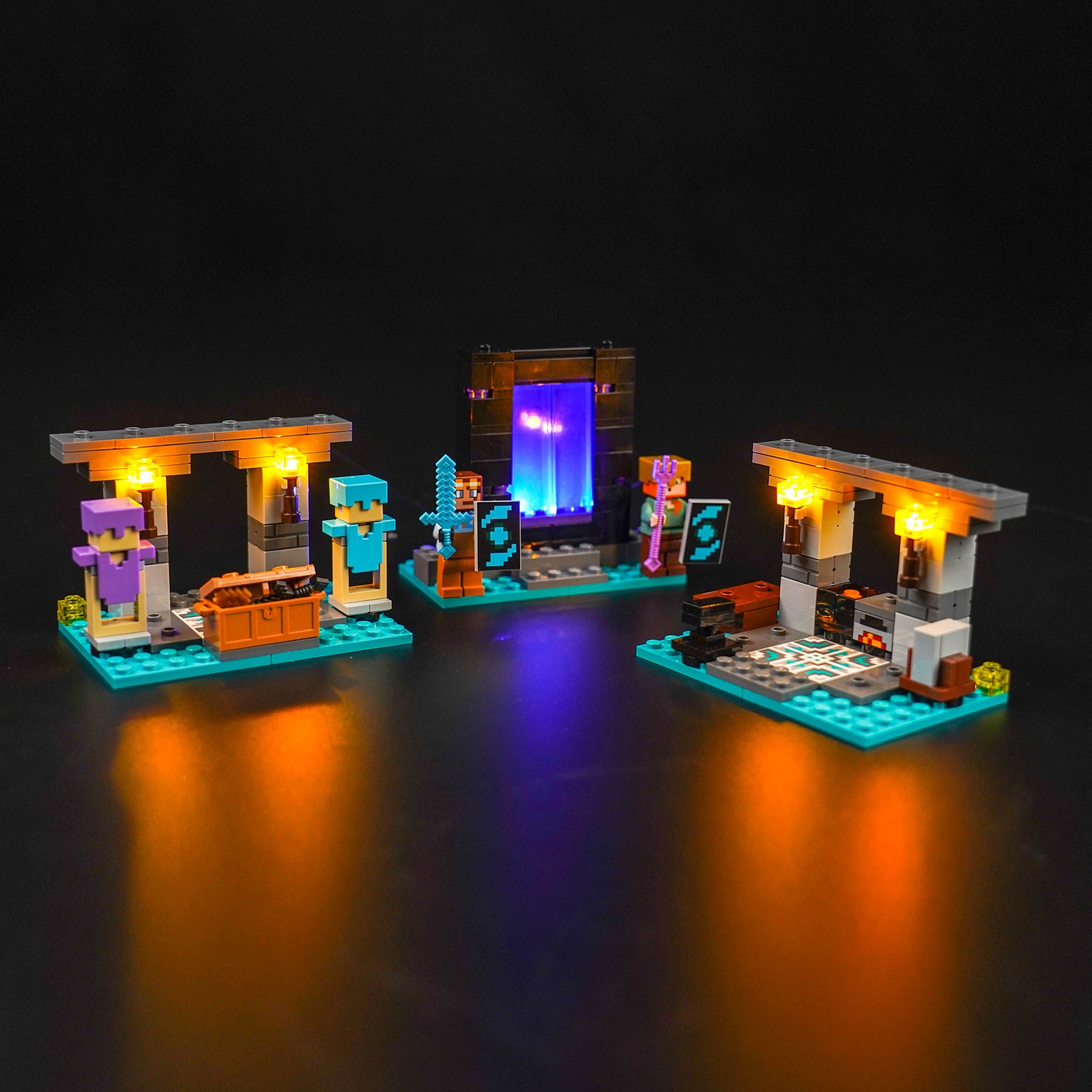 BrickBling Light Kit for LEGO Minecraft The Armory 21252