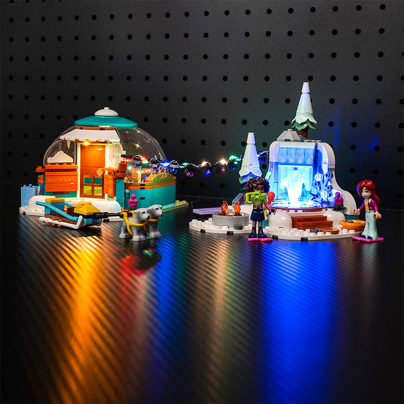 Kit d'éclairage BrickBling pour LEGO Igloo Holiday Adventure 41760