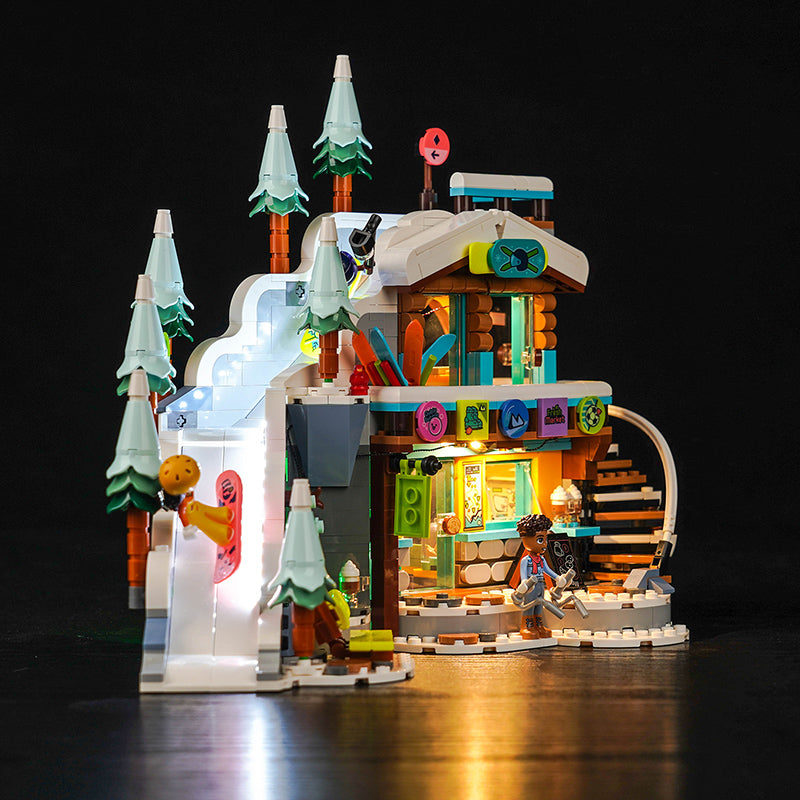 BrickBling Light Kit for LEGO Holiday Ski Slope and Café 41756