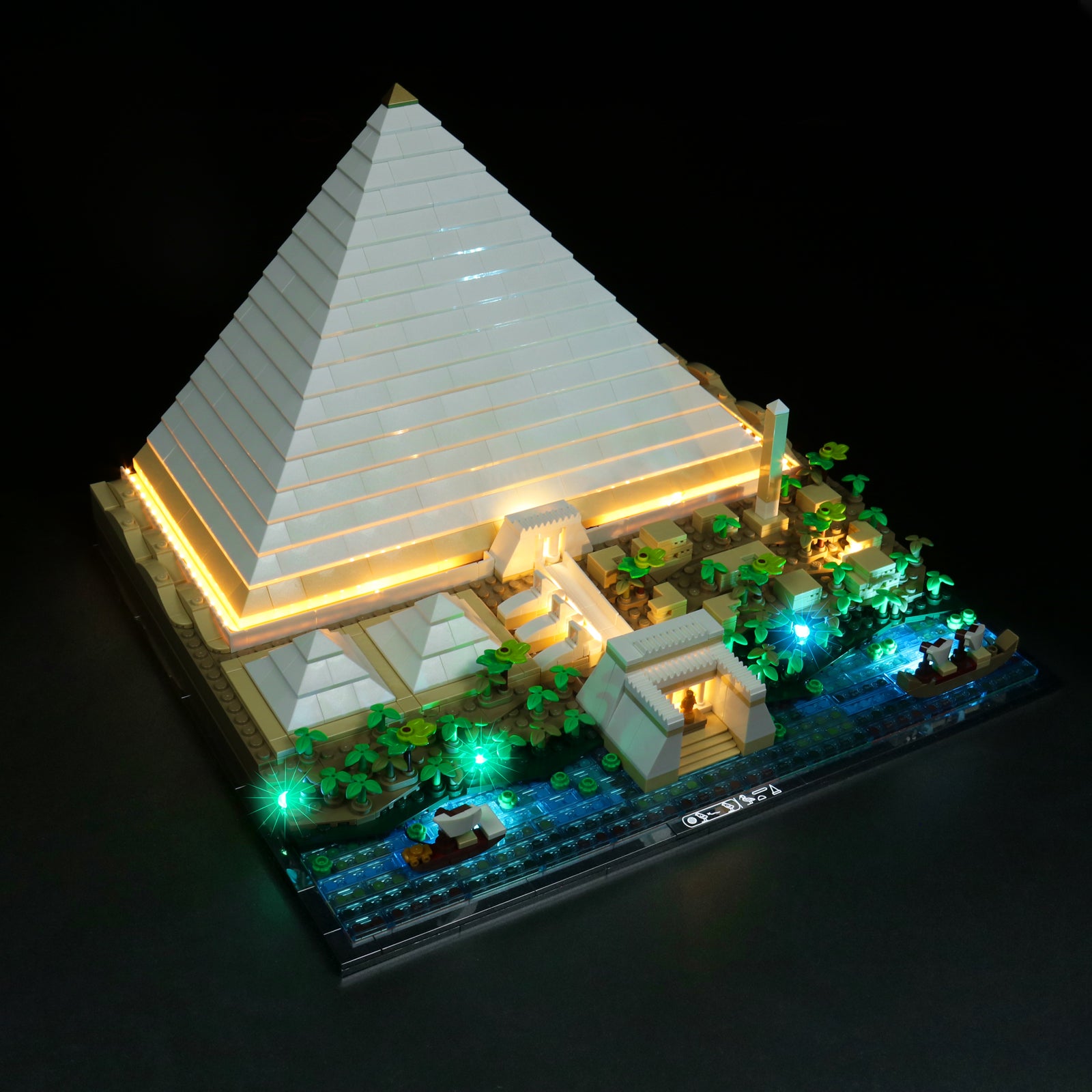 BrickBling Lichtset für LEGO Die Große Pyramide von Gizeh 21058