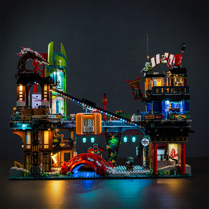 BrickBling Light Kit for LEGO Ninjago City Markets 71799