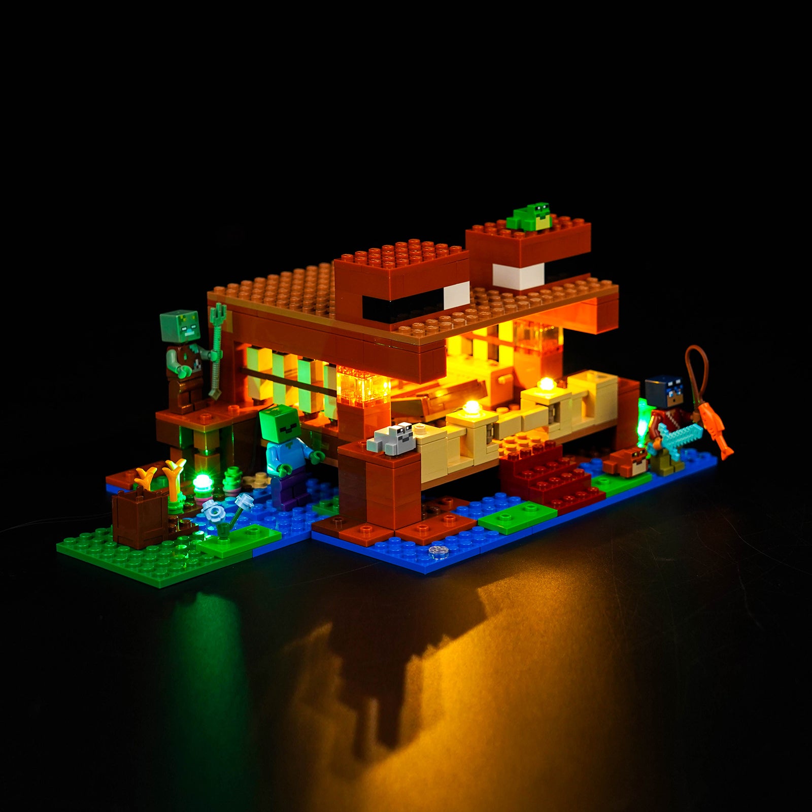 BrickBling Light Kit for LEGO Minecraft The Frog House 21256