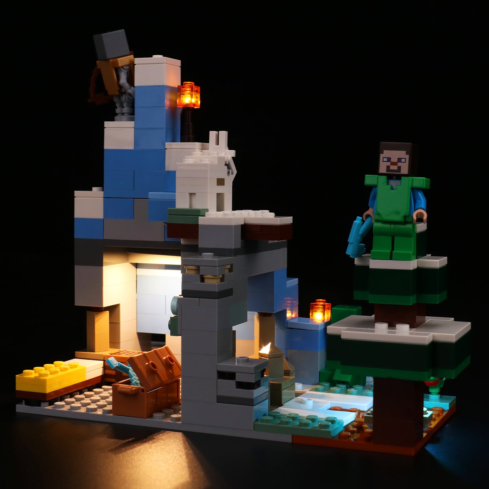 BrickBling Lichtset für LEGO The Frozen Peaks 21243