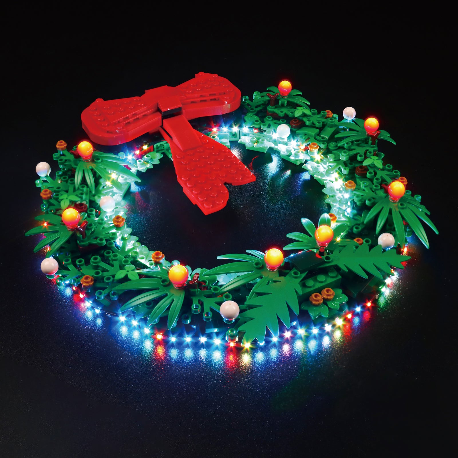 Kit d'éclairage BrickBling pour couronne de Noël LEGO 2-en-1 40426 version musicale