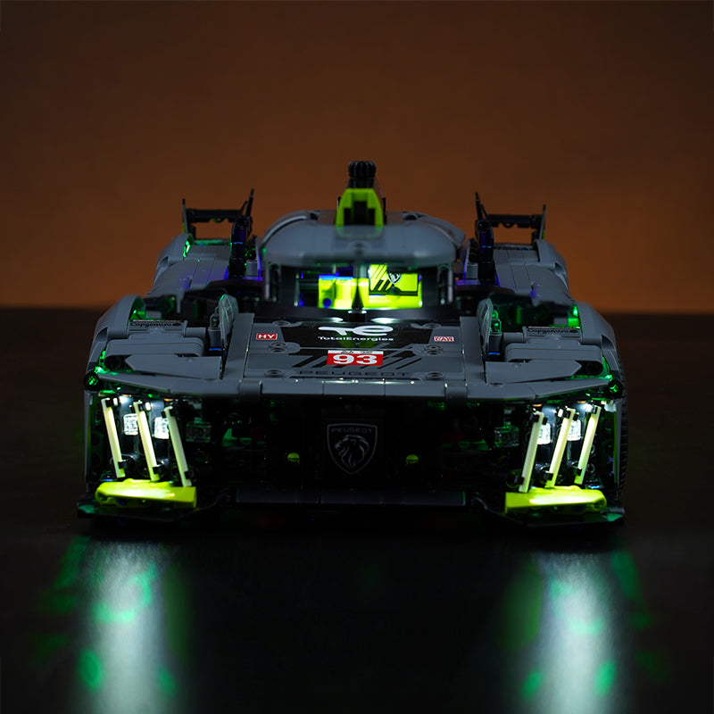 BrickBling Light Kit for LEGO Technic Peugeot 9X8 24H Le Mans Hybrid Hypercar 42156
