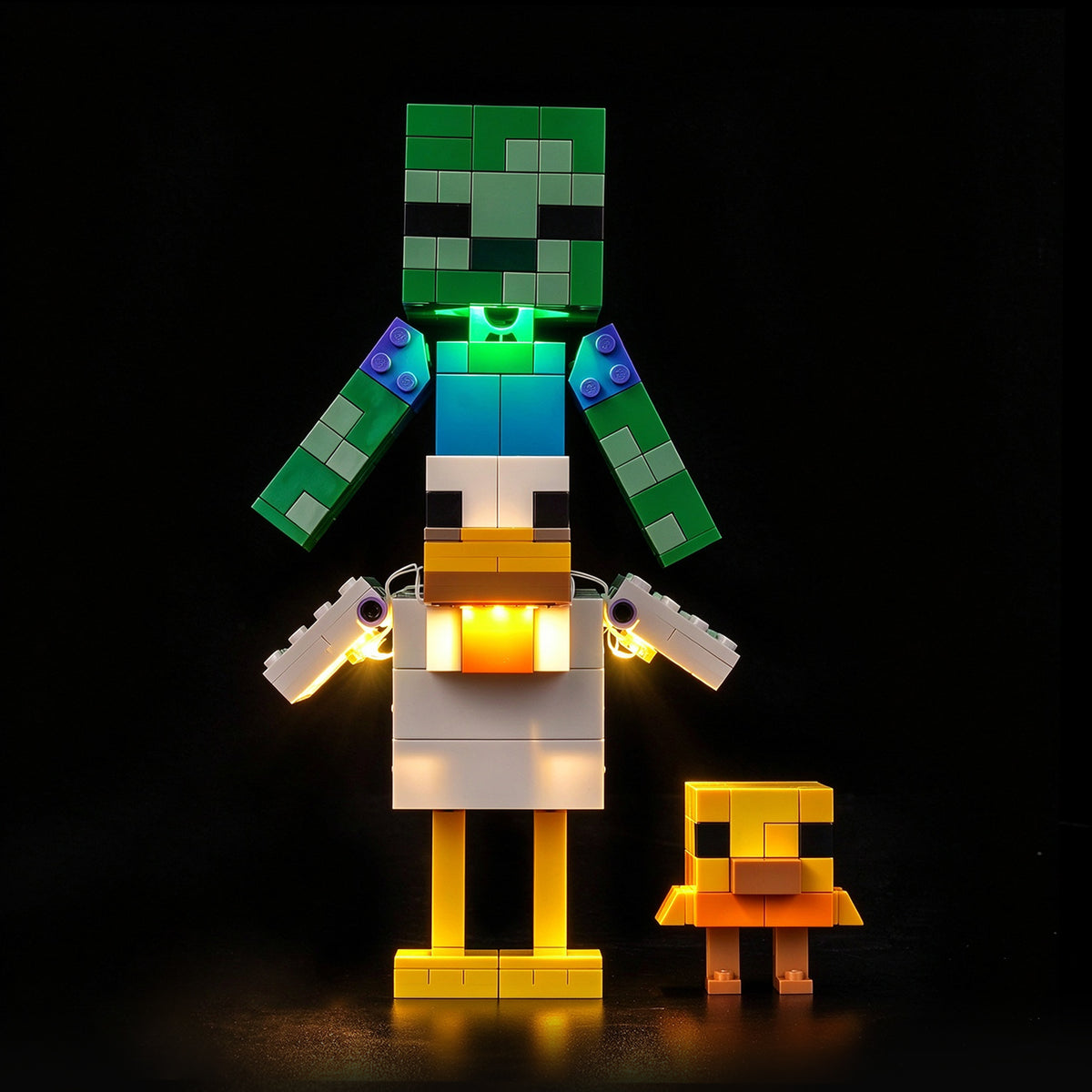 BrickBling Beleuchtungsset für LEGO Minecraft Hühnerreiter 21582