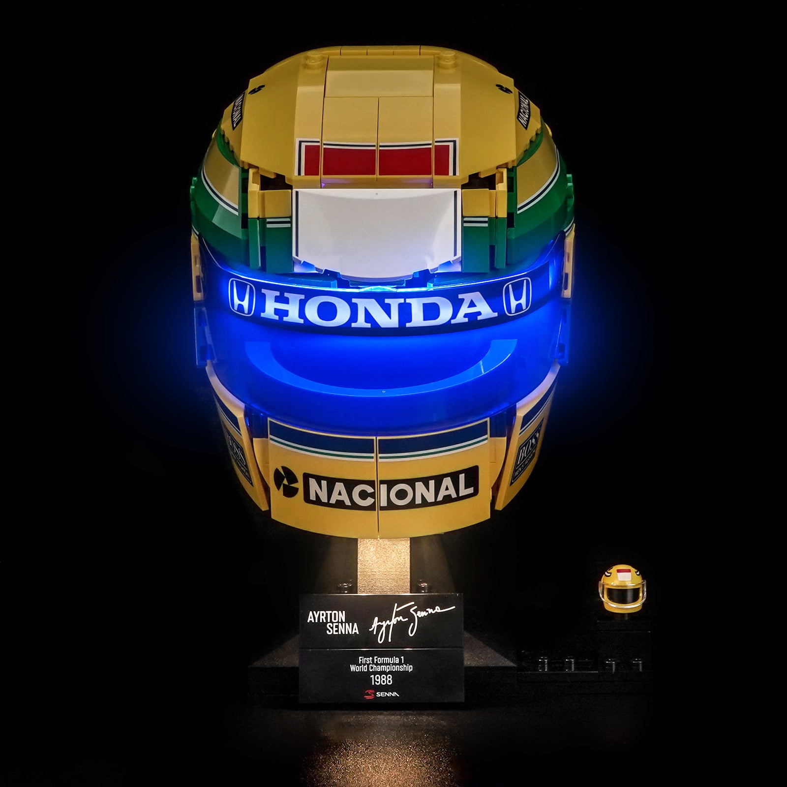 Kit d'éclairage BrickBling pour Casque LEGO Éditions Ayrton Senna 43024