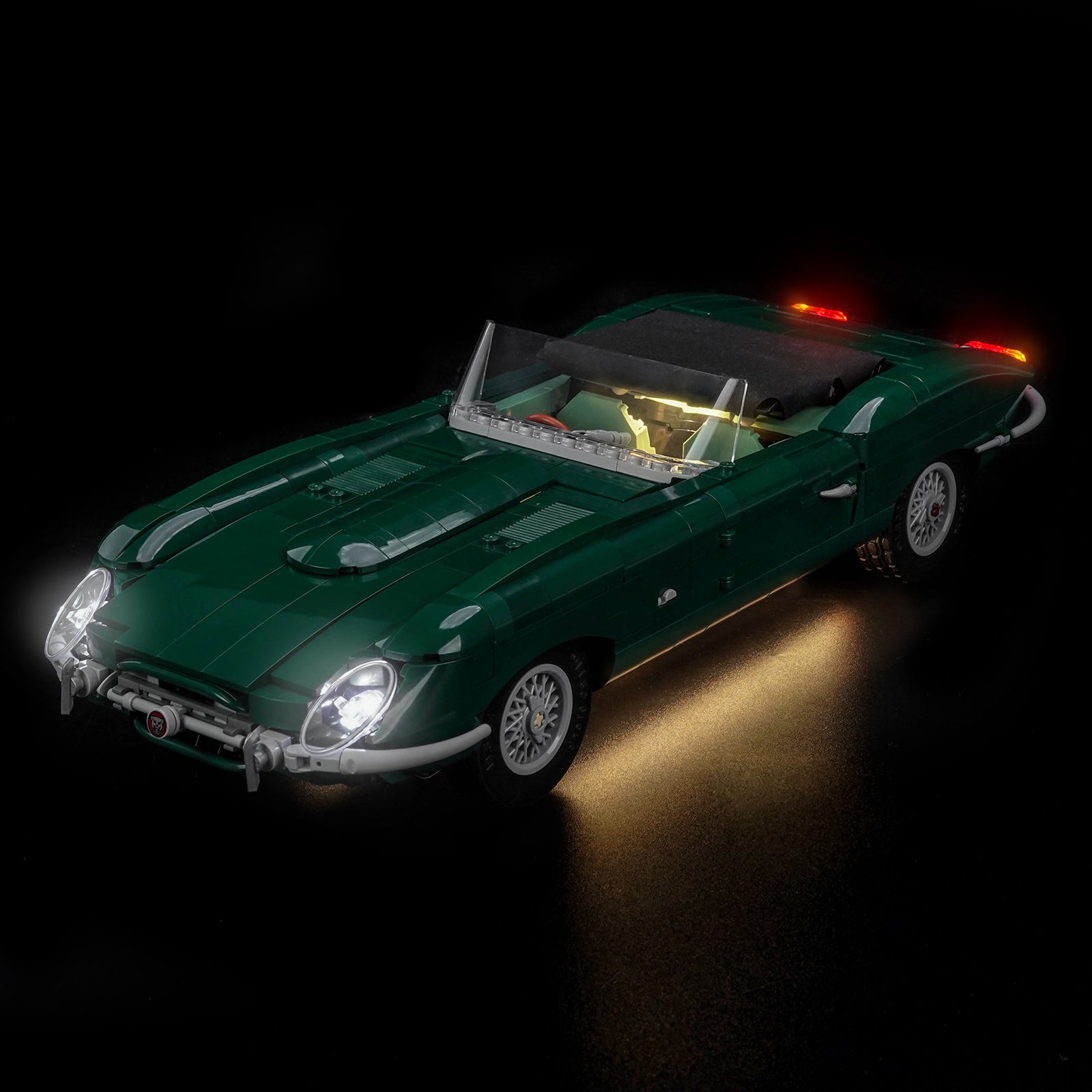 Kit d'éclairage BrickBling pour LEGO Icons Jaguar Type E 11381