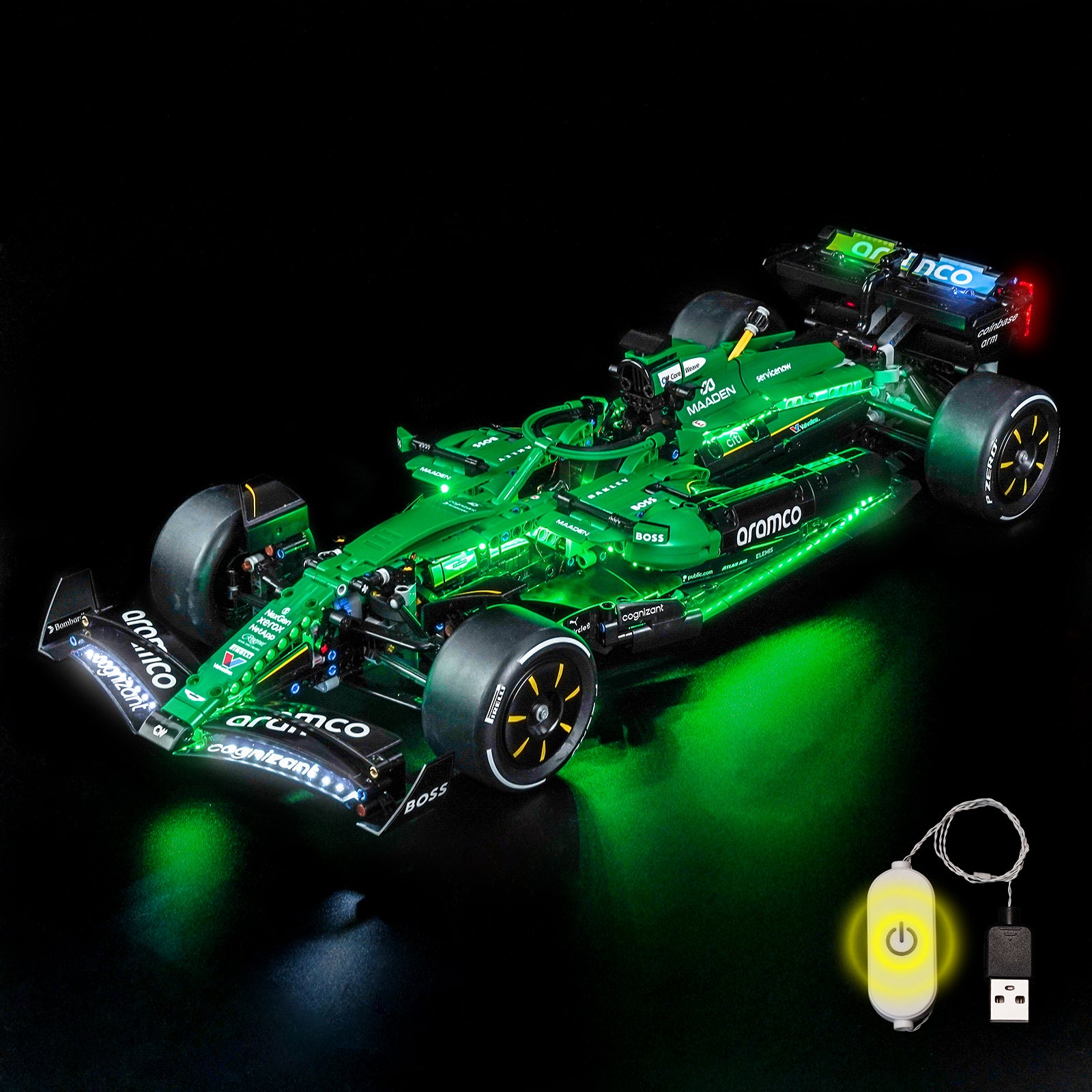 BrickBling Light Kit for LEGO Technic Aston Martin Aramco AMR25 F1® Car 42240