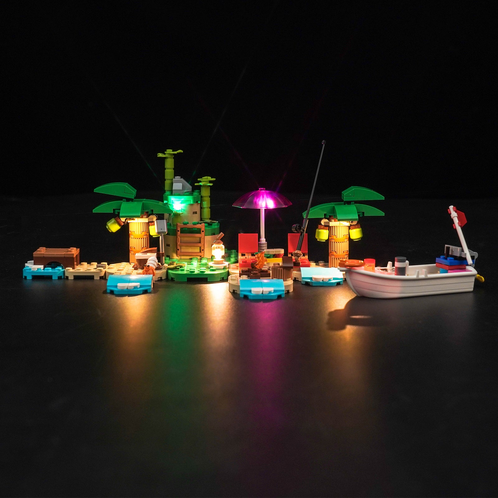 BrickBling Light Kit for LEGO Animal Crossing Kapp'n's Island Boat Tour 77048