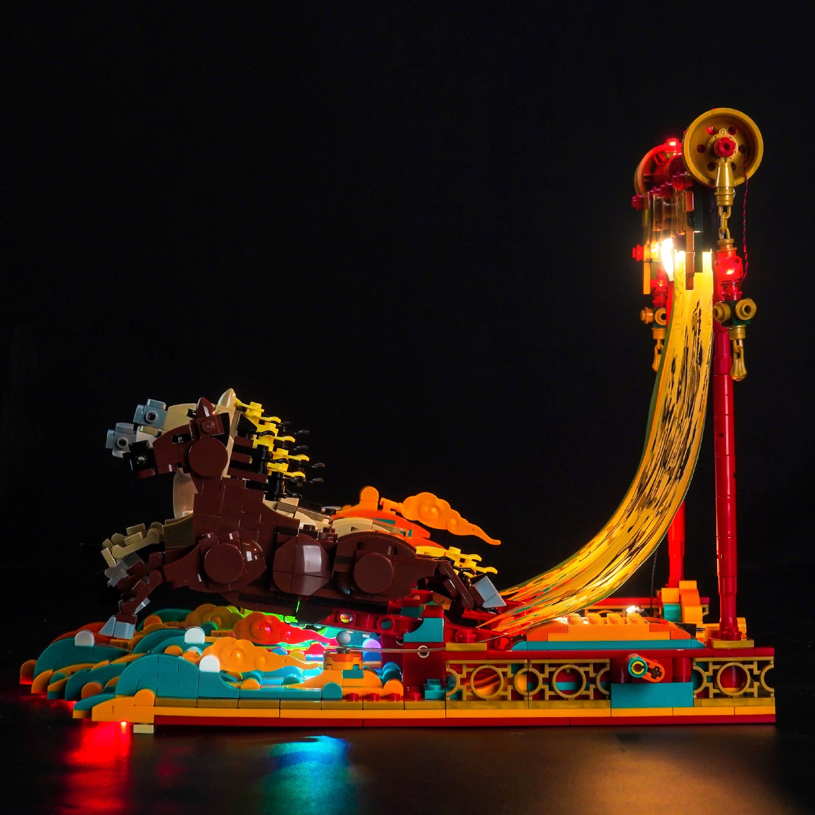 BrickBling Light Kit for LEGO Galloping Horses Canvas 80119