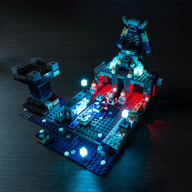 BrickBling Lichtset für LEGO Minecraft The Deep Dark Battle Playset 21246