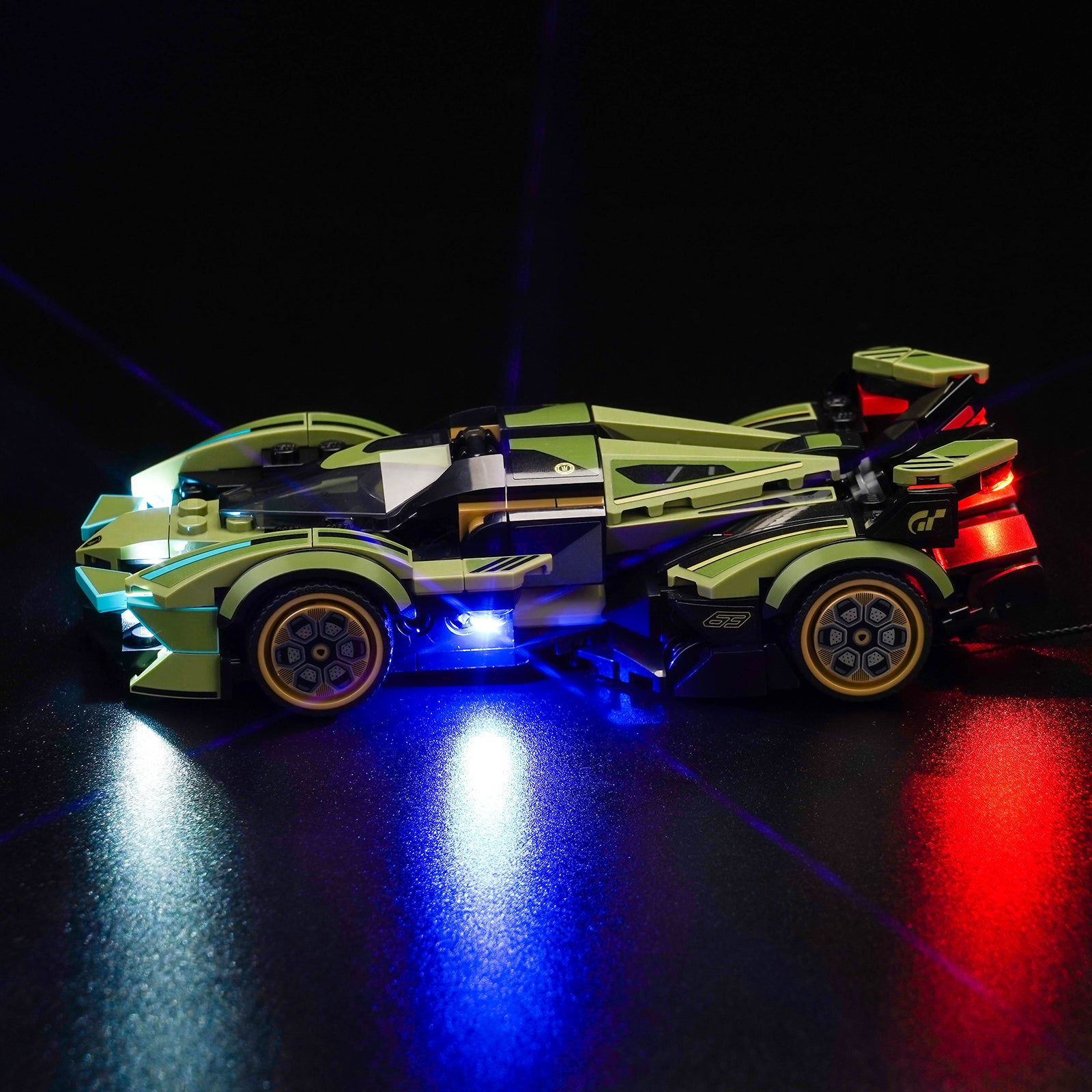 BrickBling Light Kit for LEGO Speed Champions Lamborghini Lambo V12 Vision GT Super Car 76923