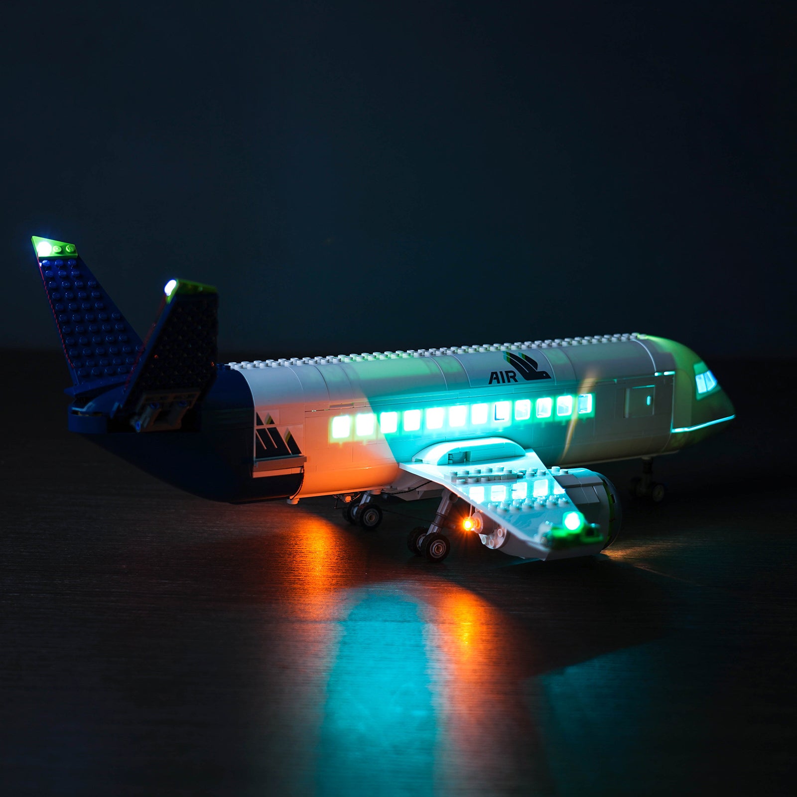 BrickBling Lichtset für LEGO Passagierflugzeug 60367