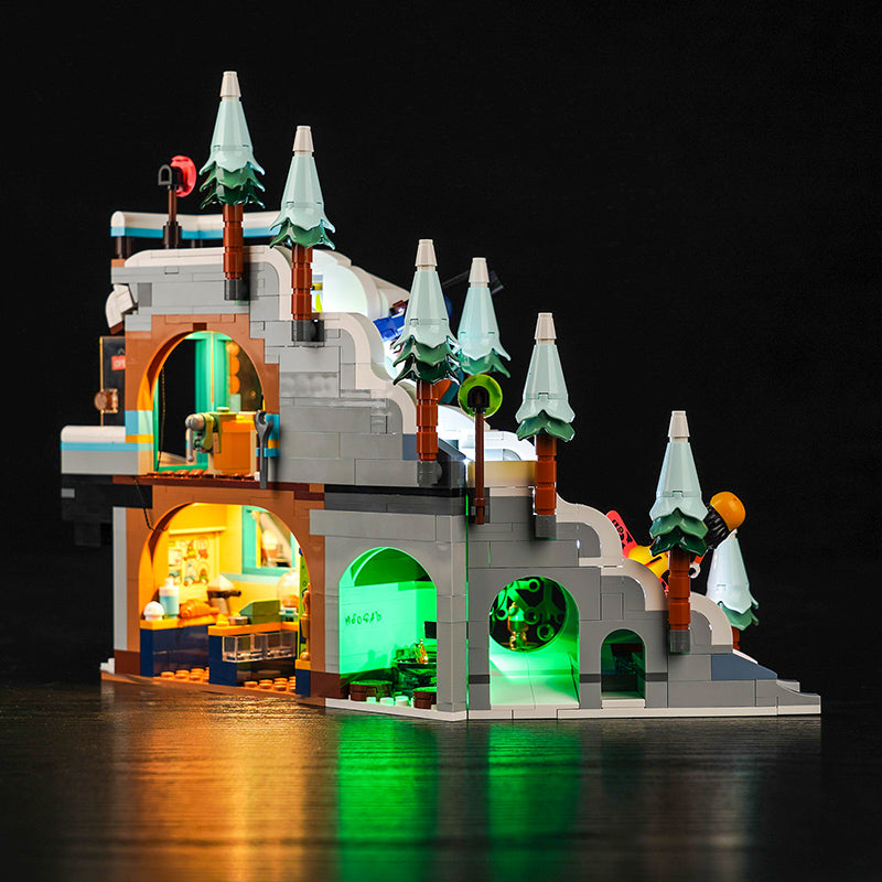 BrickBling Light Kit for LEGO Holiday Ski Slope and Café 41756