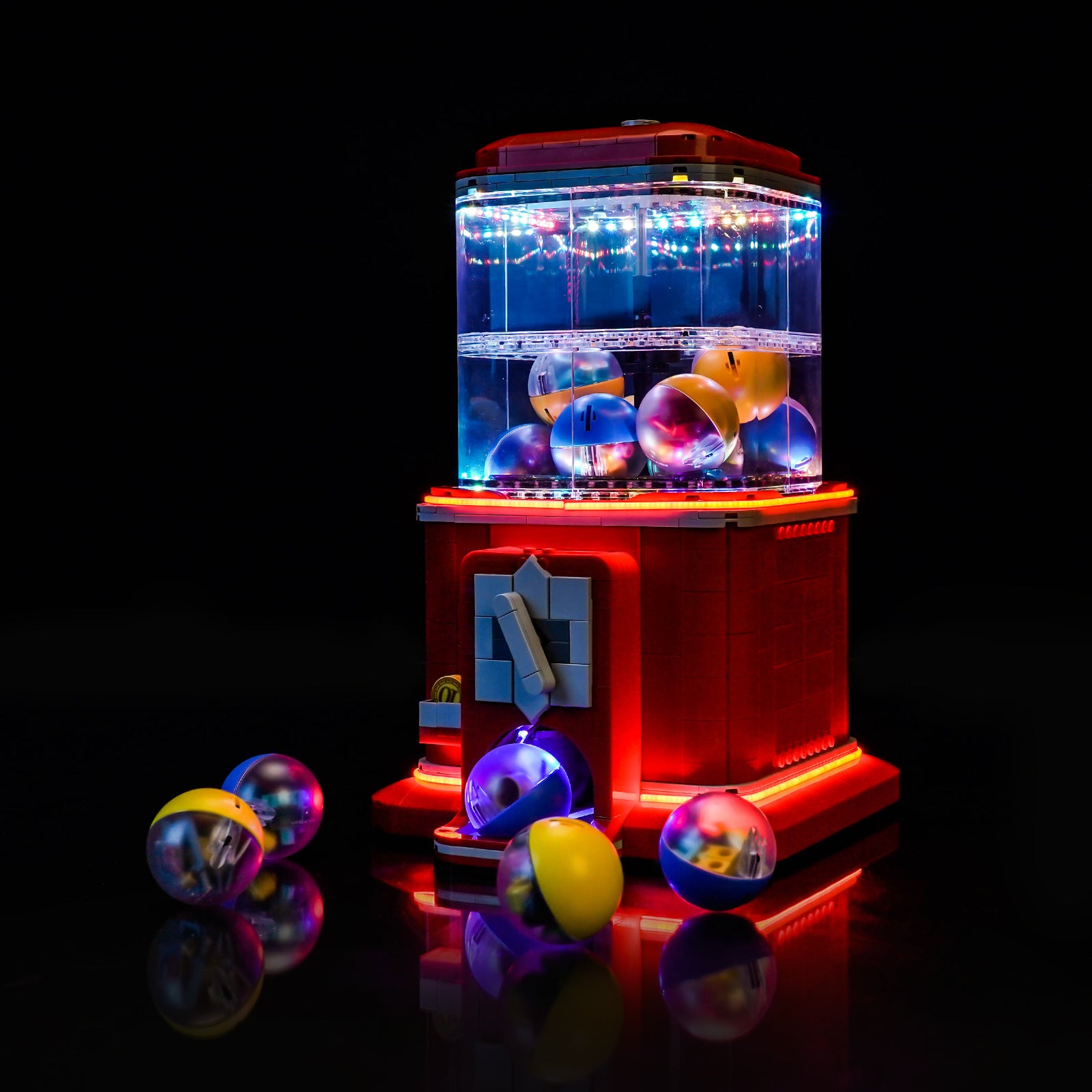 BrickBling Lichtset für LEGO Ideas Minifiguren-Verkaufsautomat 21358, warme Farbversion