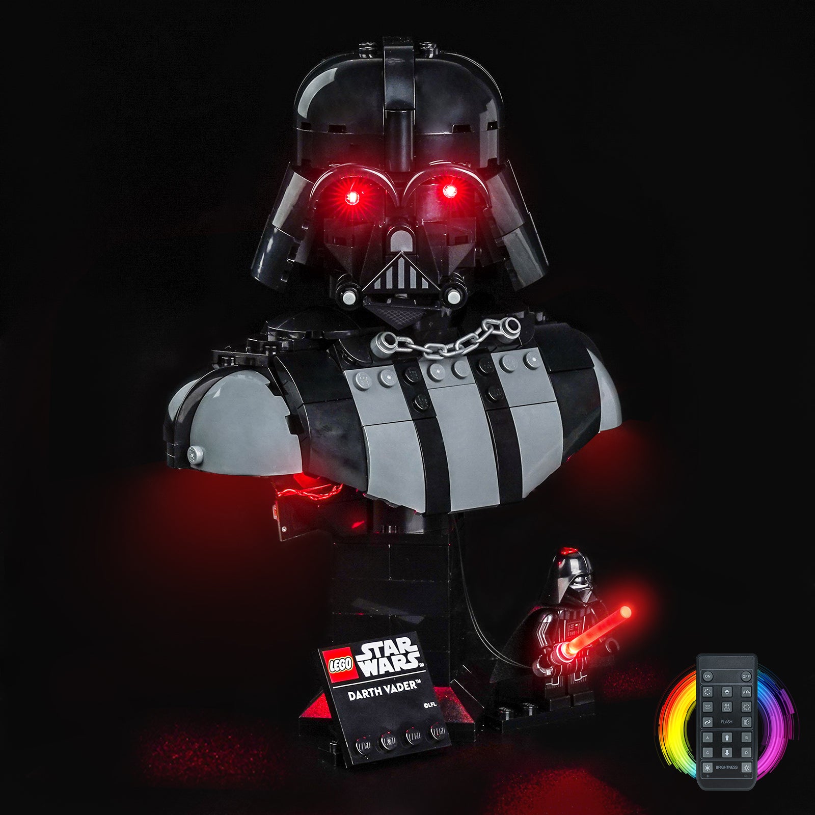 BrickBling Light Kit for LEGO Star Wars Darth Vader™ Bust 75439