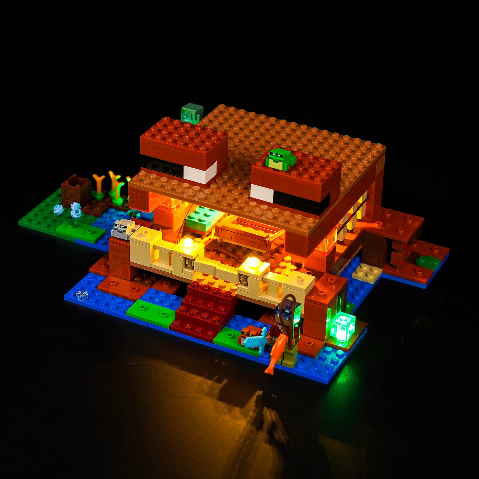 Light Up Your LEGO Minecraft The Frog House 21256