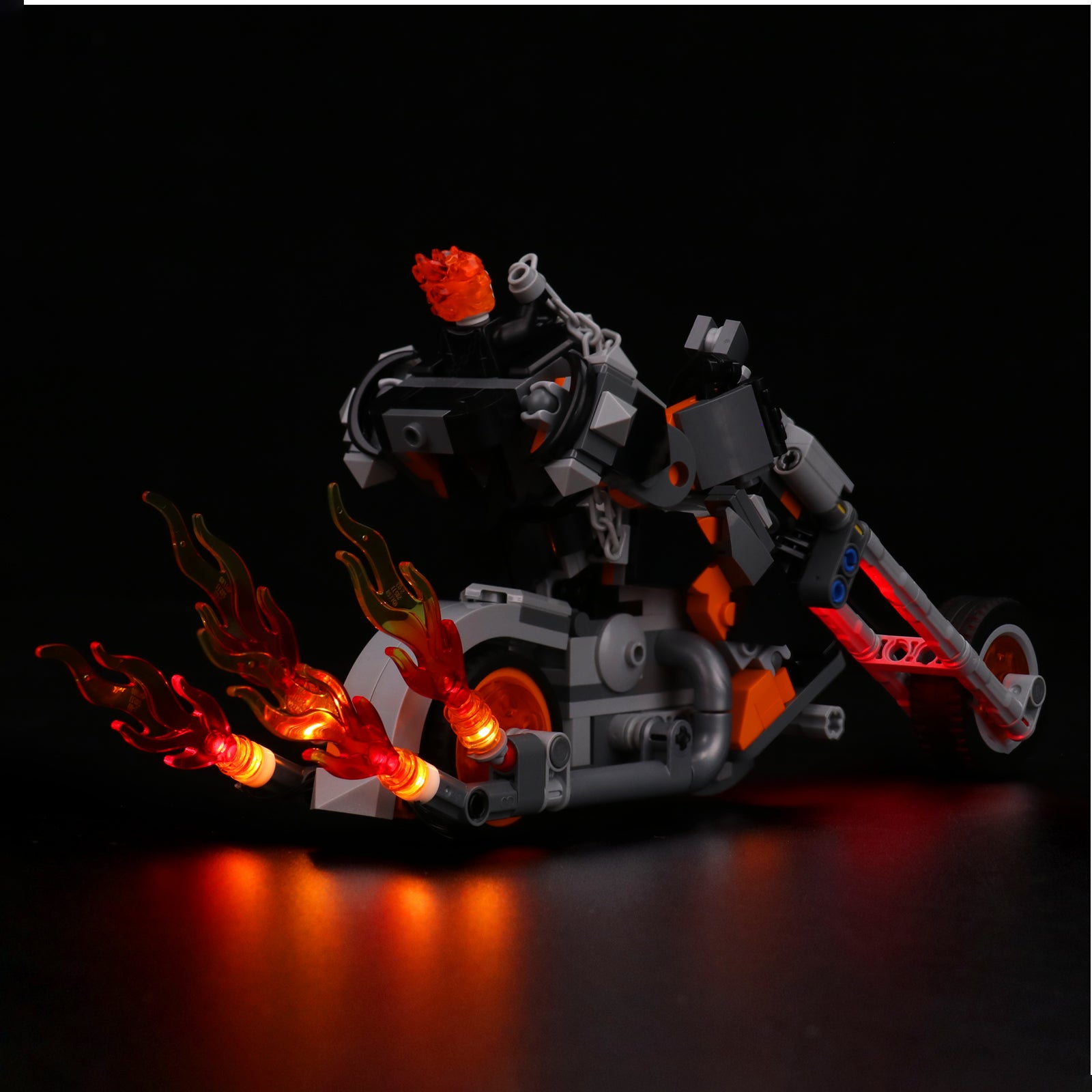 BrickBling Light Kit for LEGO Ghost Rider Mech & Bike 76245